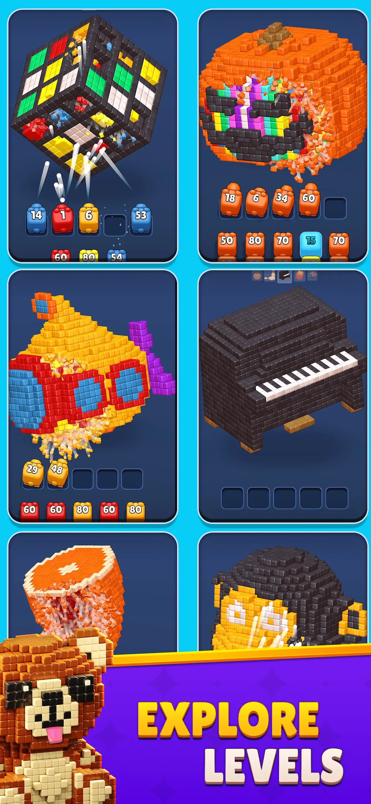 Cube Land Puzzle Game app store screenshot 4 — Games (iOS)