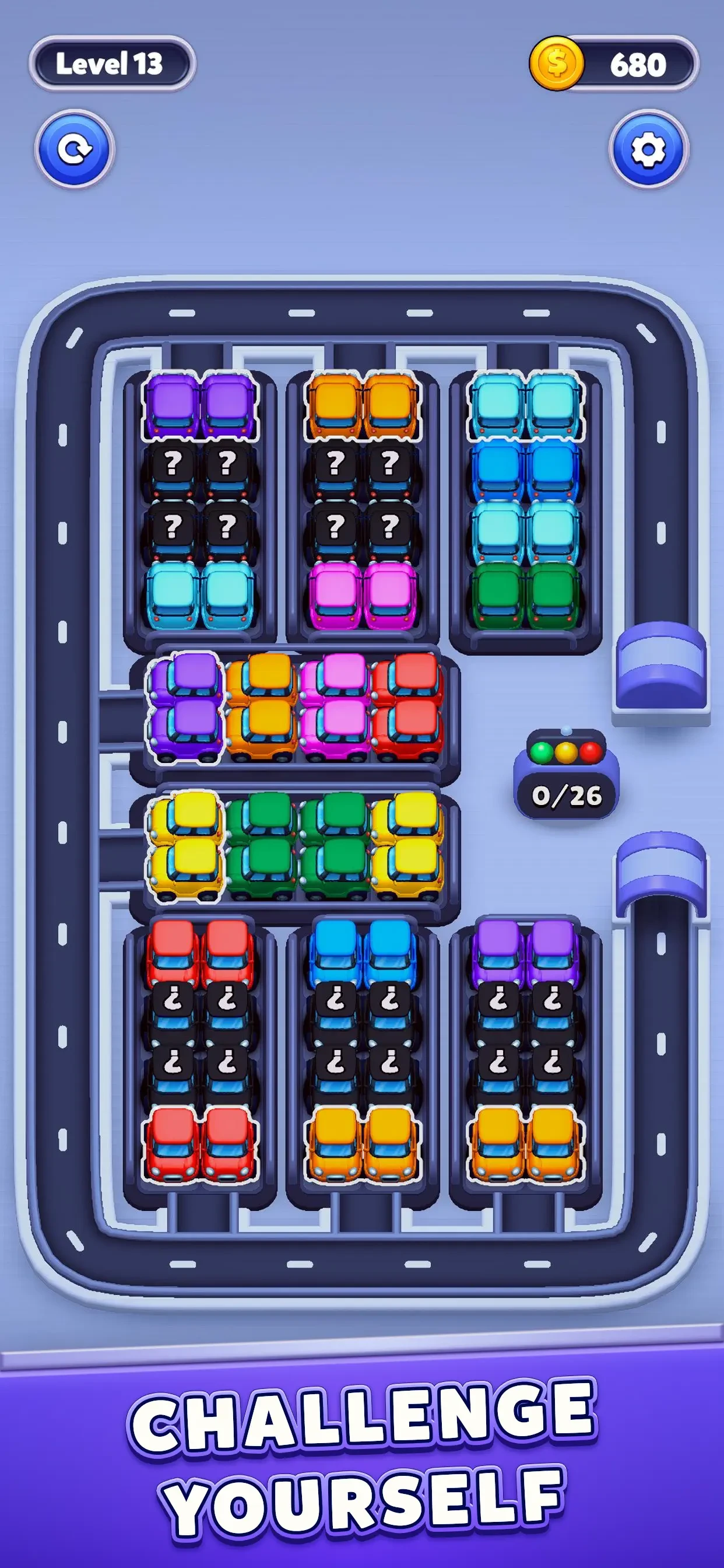 Car Sort: Color Puzzle app store screenshot 3 — Games (iOS)