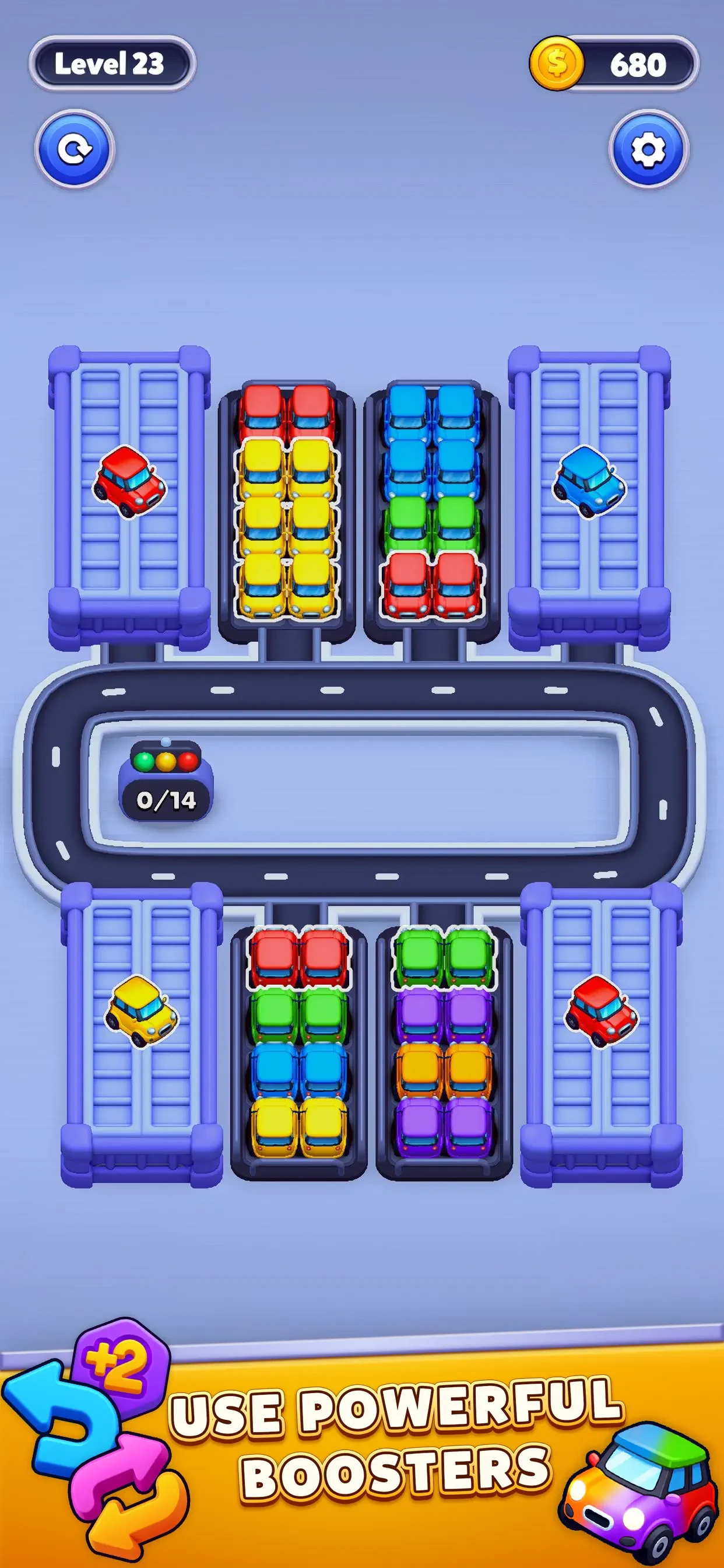 Car Sort: Color Puzzle app store screenshot 4 — Games (iOS)