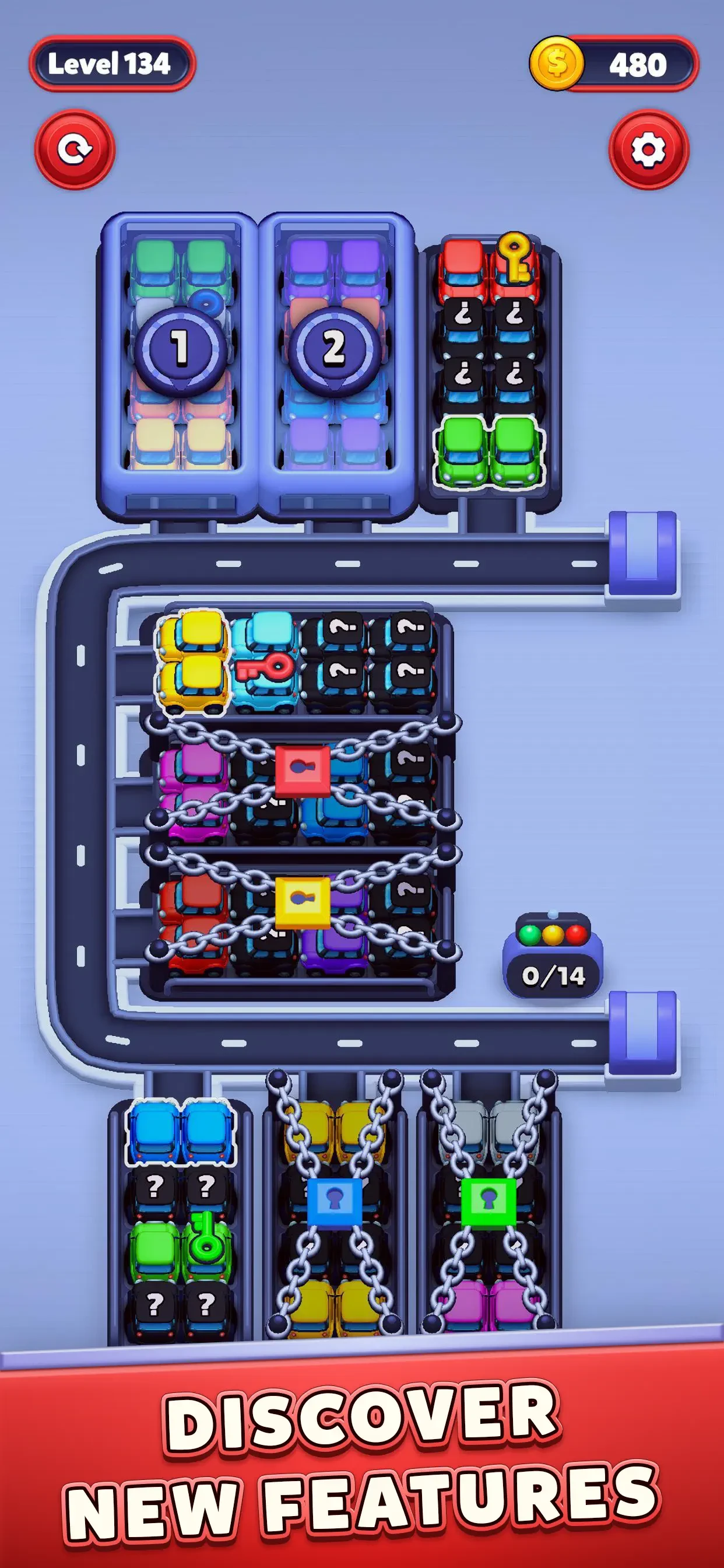 Car Sort: Color Puzzle app store screenshot 6 — Games (iOS)