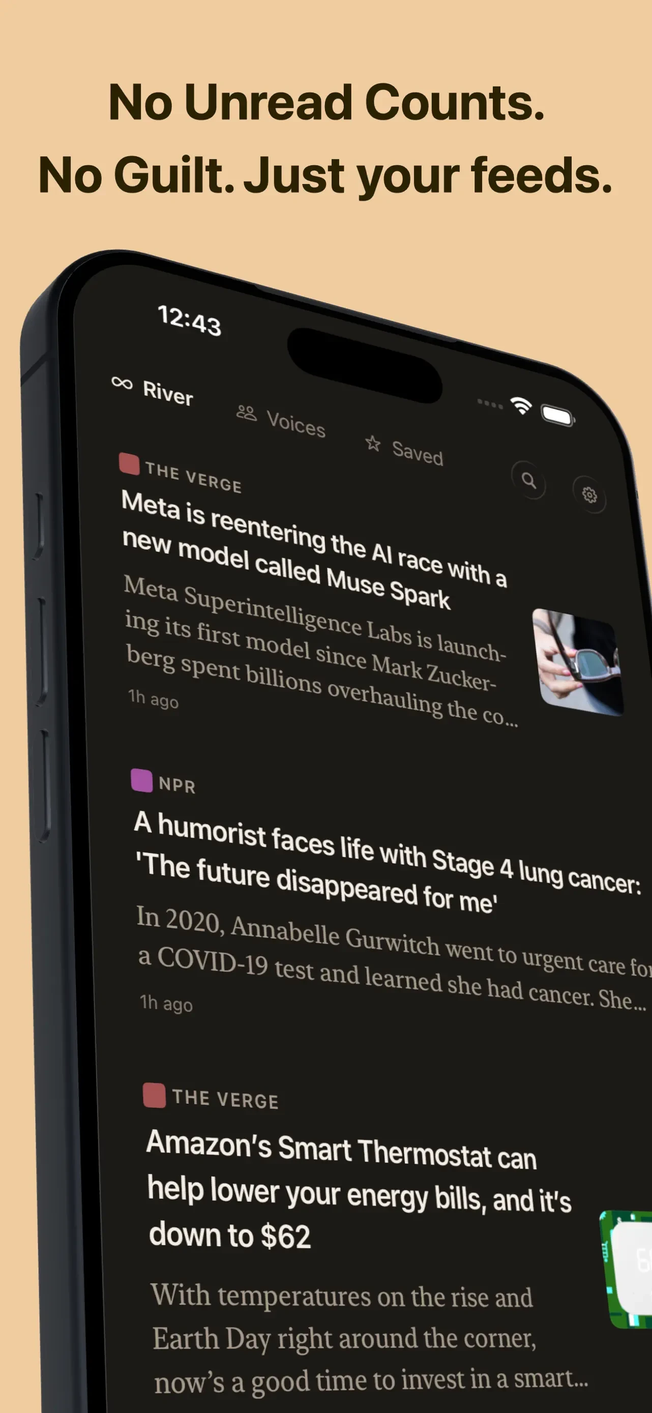Current Reader app store screenshot 2 — News (iOS)