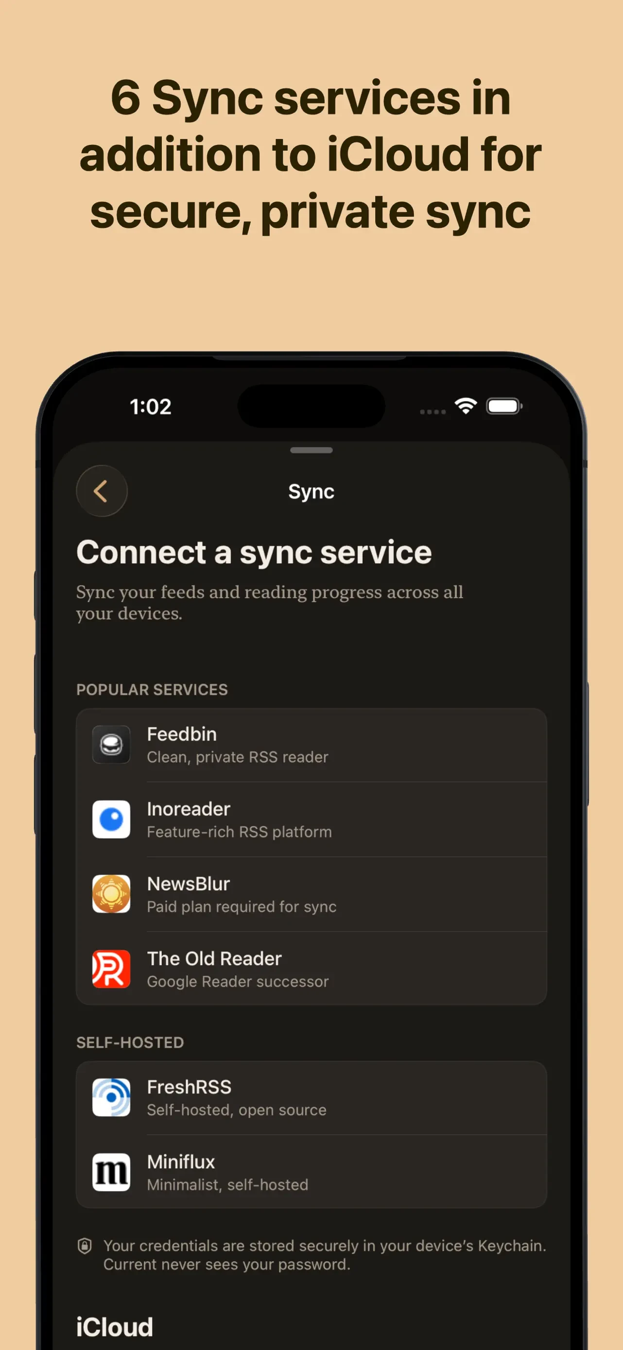 Current Reader app store screenshot 8 — News (iOS)