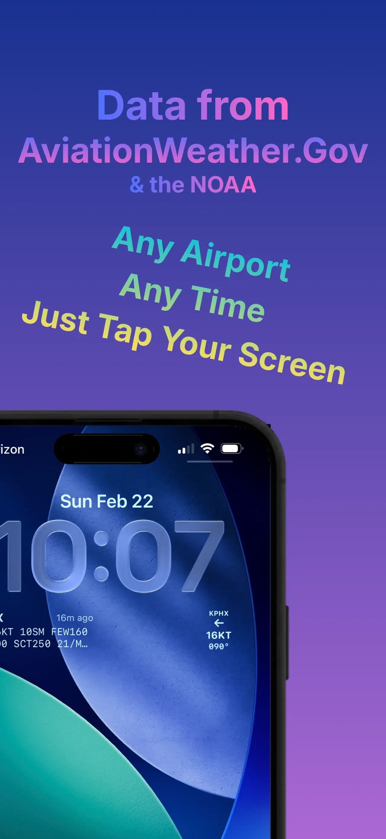 Modern METAR Widget app store screenshot 4 — Weather (iOS)