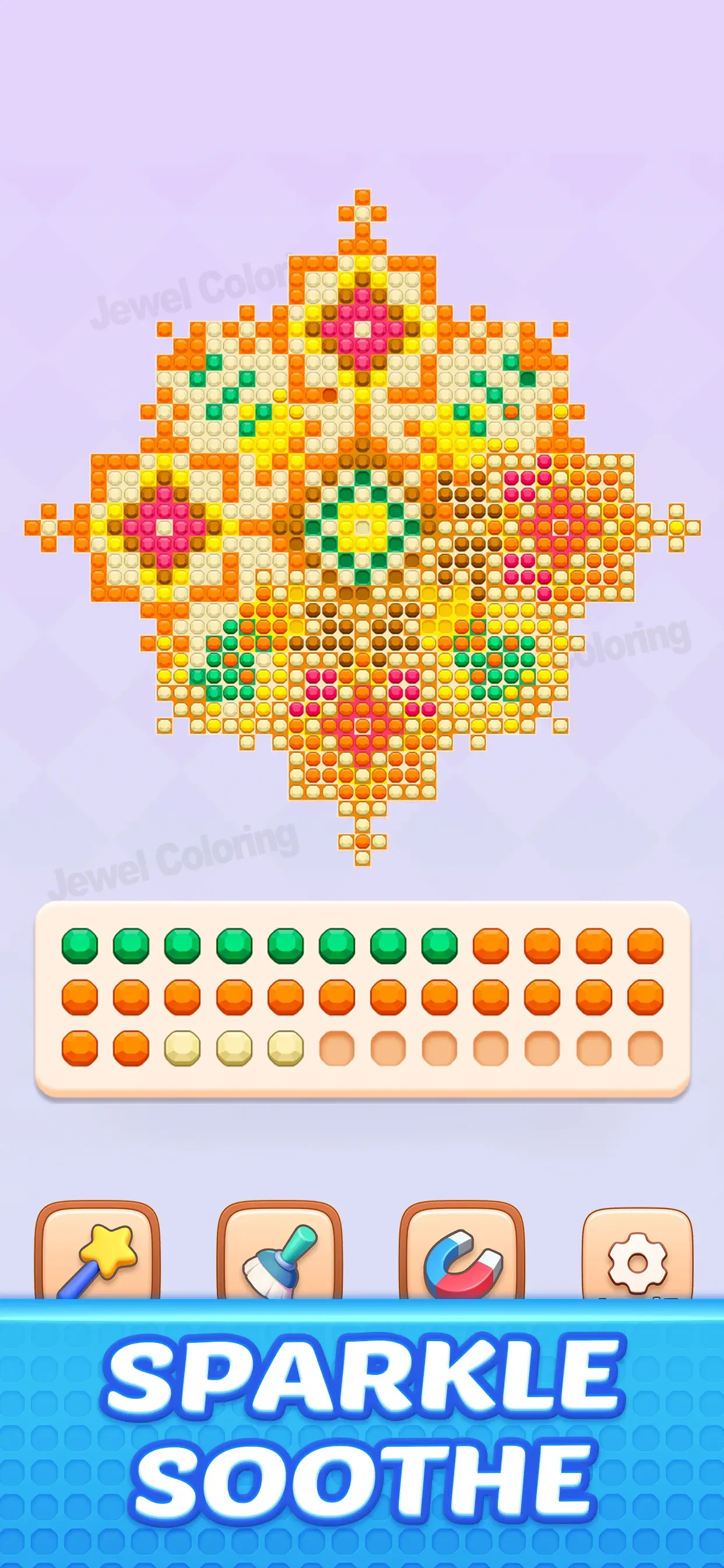 Jewel Coloring app store screenshot 4 — Games (iOS)