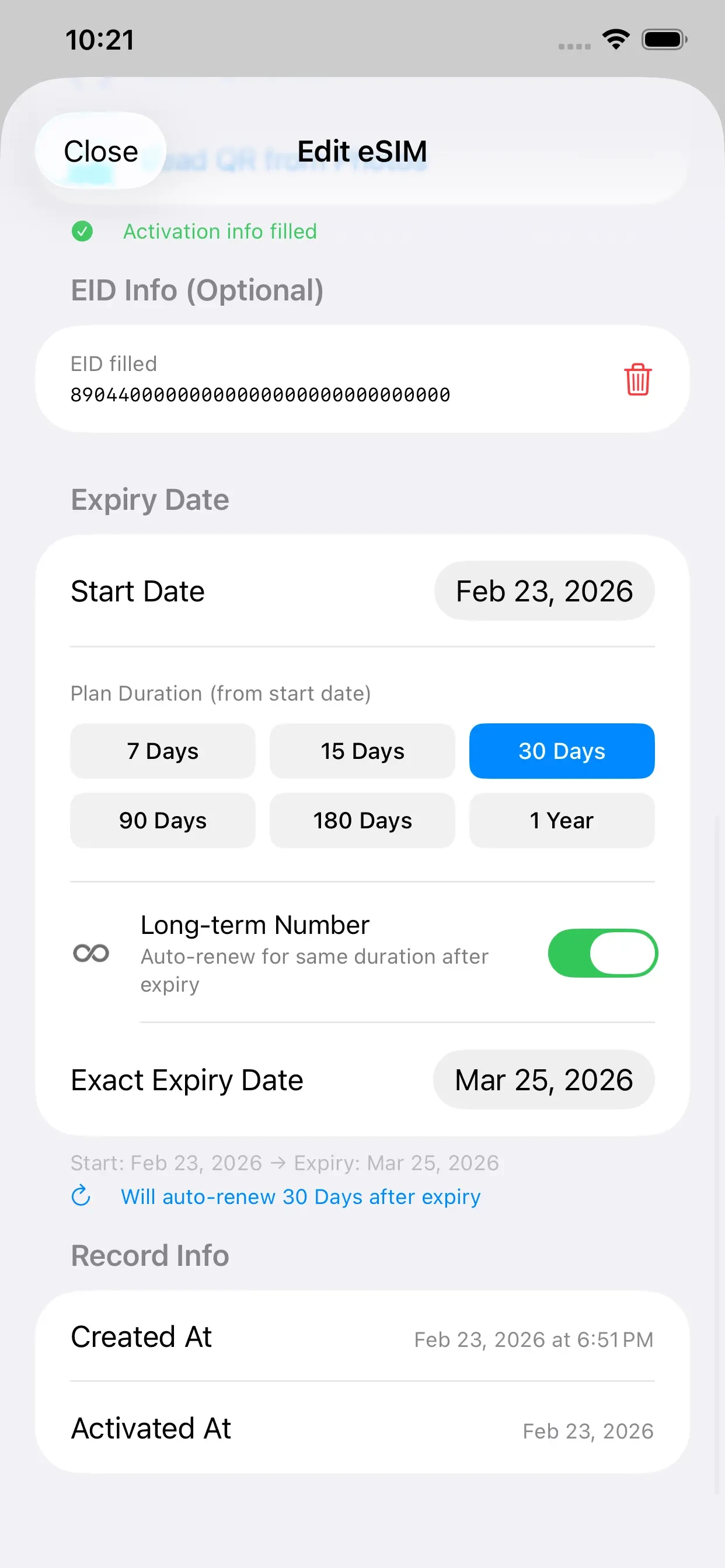 esimSubscription app store screenshot 5 — Unknown (iOS)