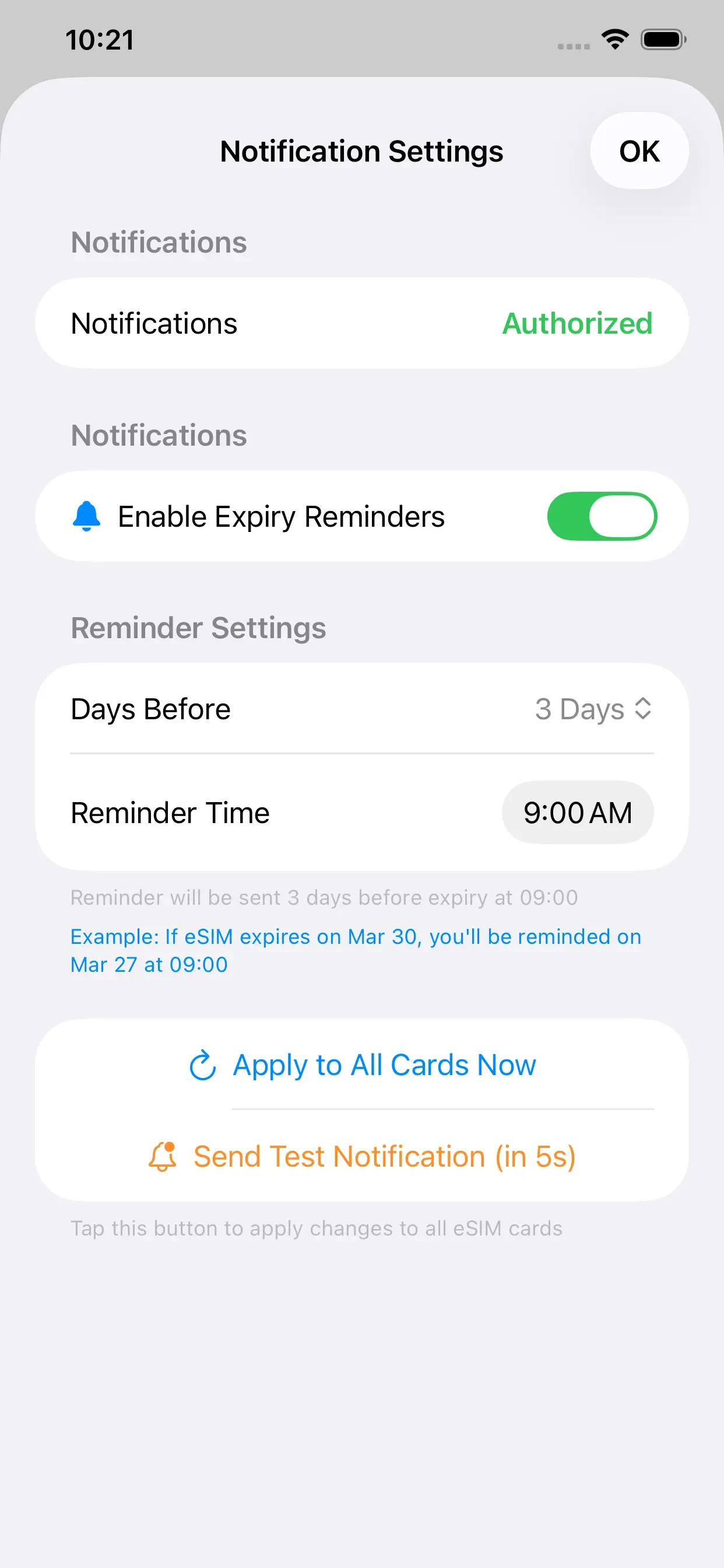 esimSubscription app store screenshot 6 — Unknown (iOS)