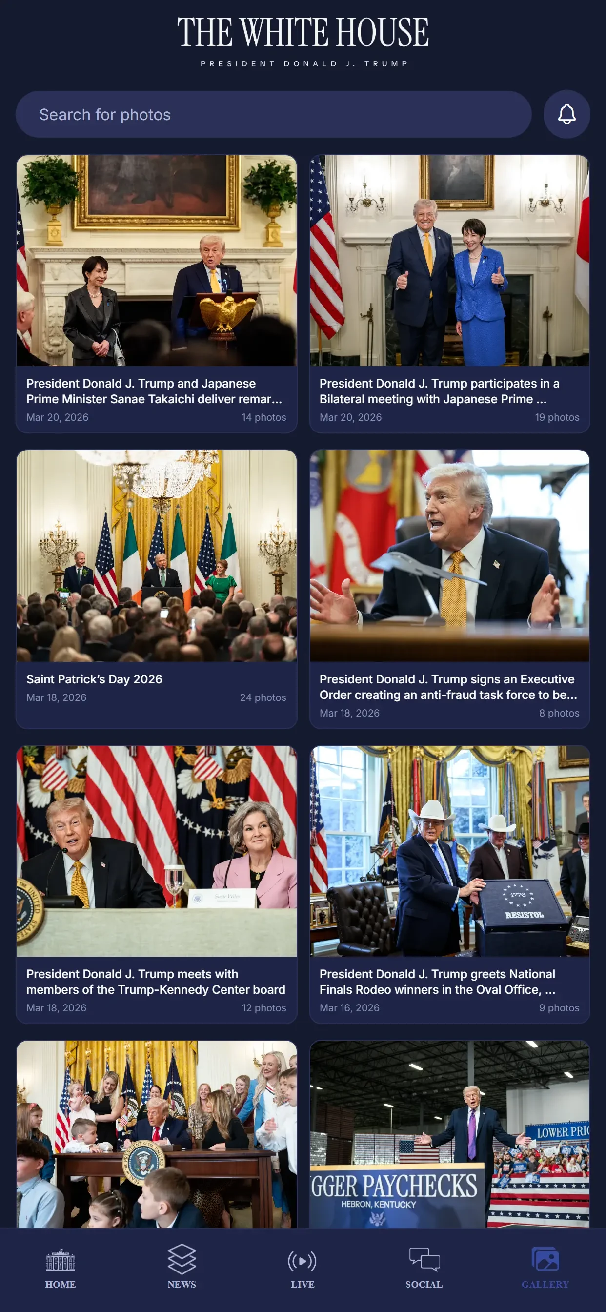 The White House app store screenshot 5 — Unknown (iOS)