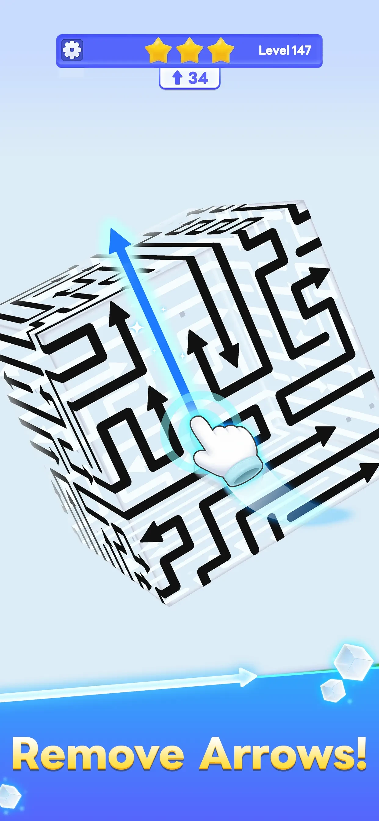 CubeAway - 3DPuzzle app store screenshot 1 — Games (iOS)