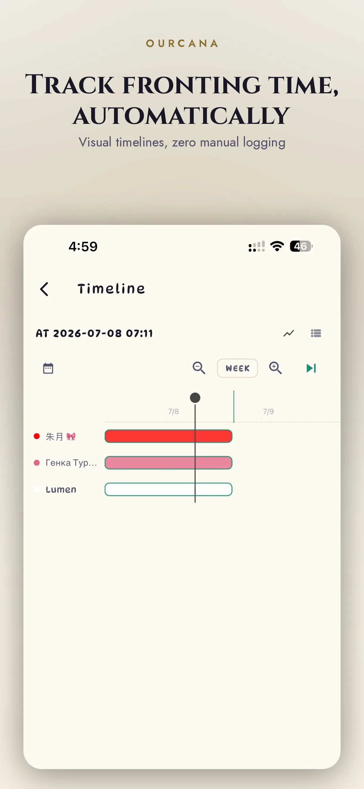 Ourcana app store screenshot 4 — Lifestyle (iOS)