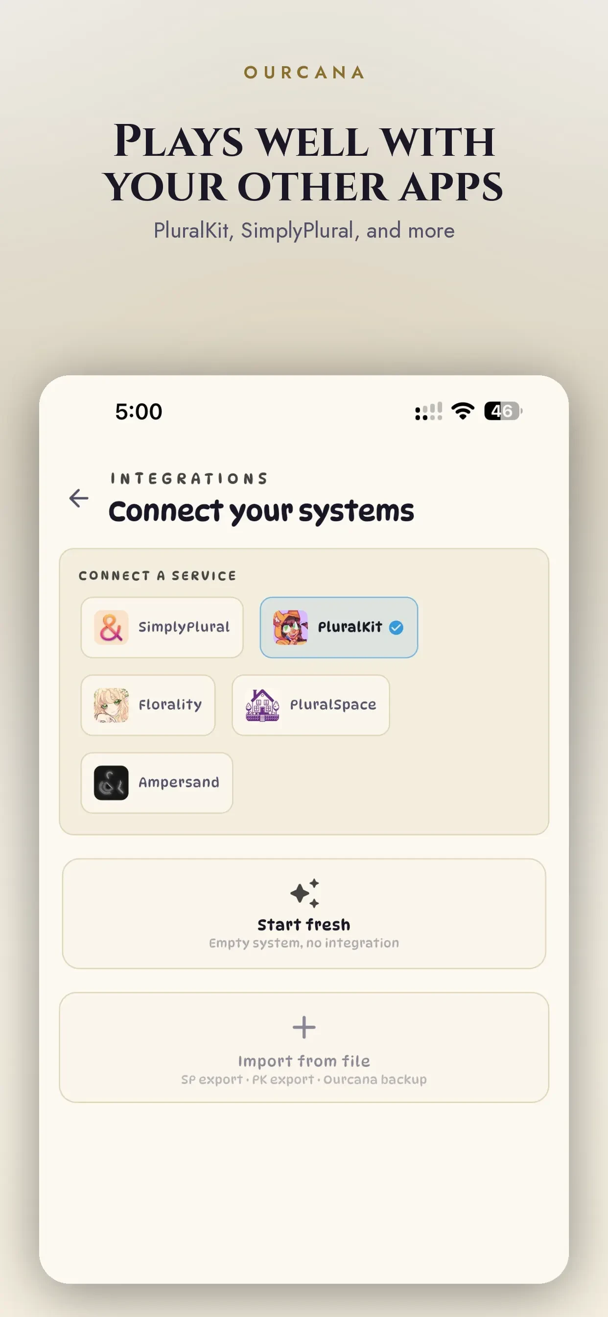 Ourcana app store screenshot 6 — Lifestyle (iOS)