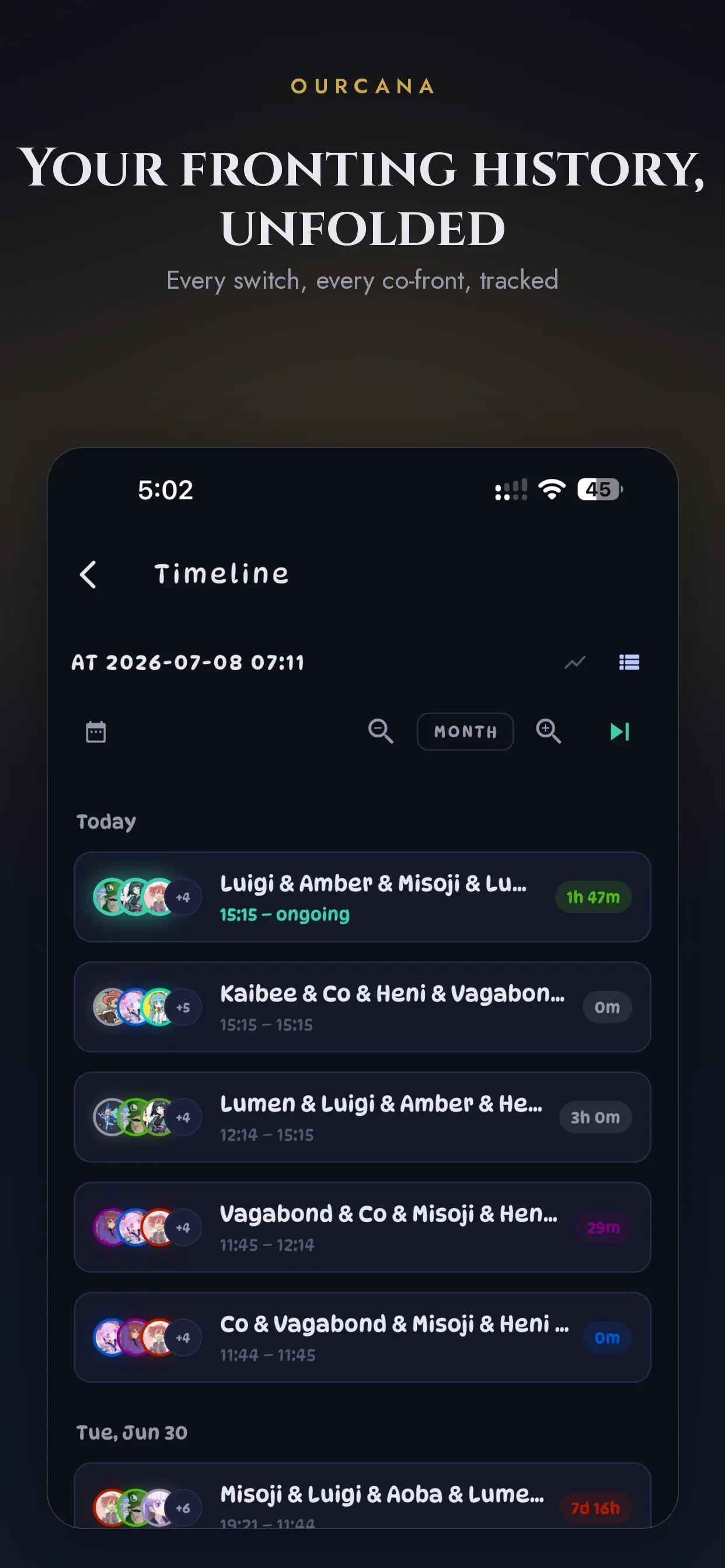 Ourcana app store screenshot 7 — Lifestyle (iOS)