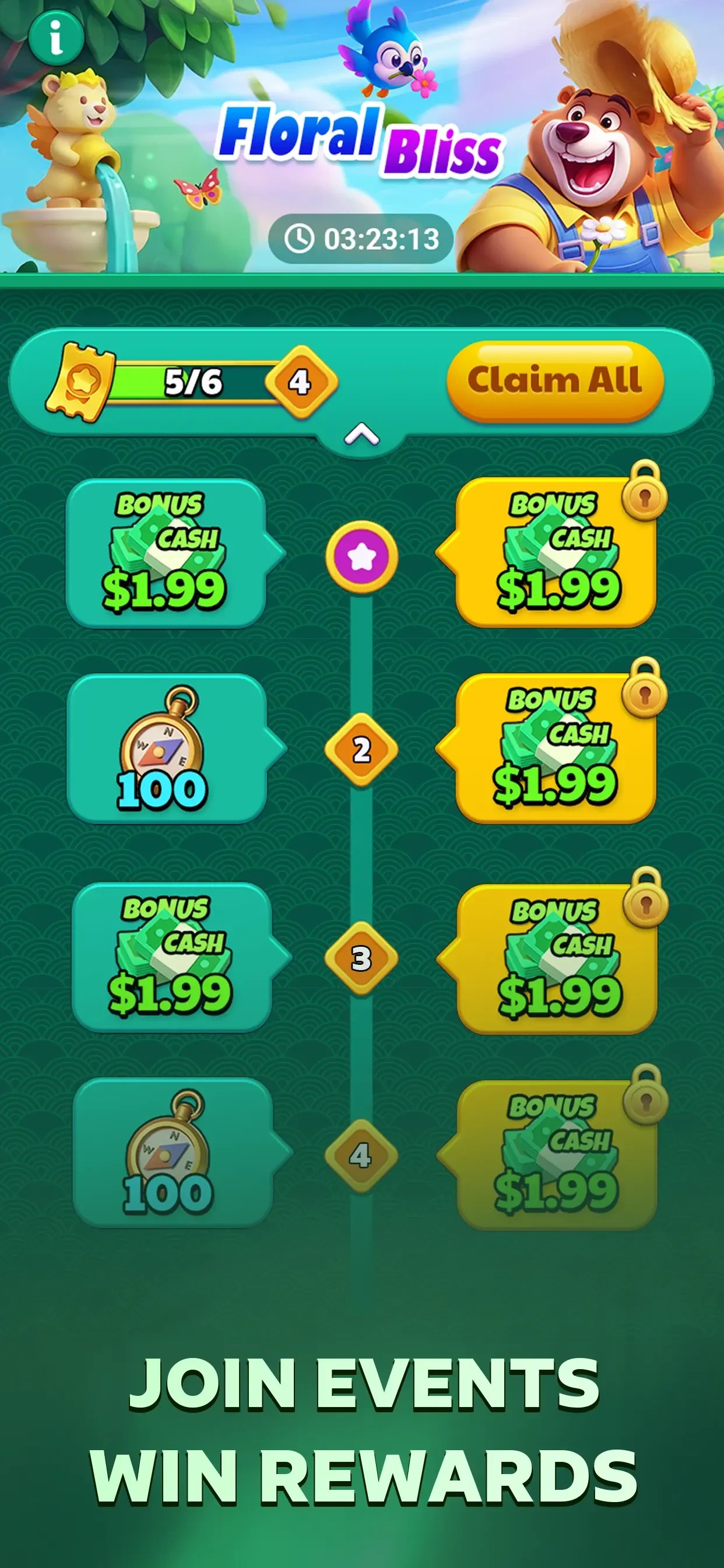 Mahjong Rumble: Win Real Cash app store screenshot 3 — Games (iOS)