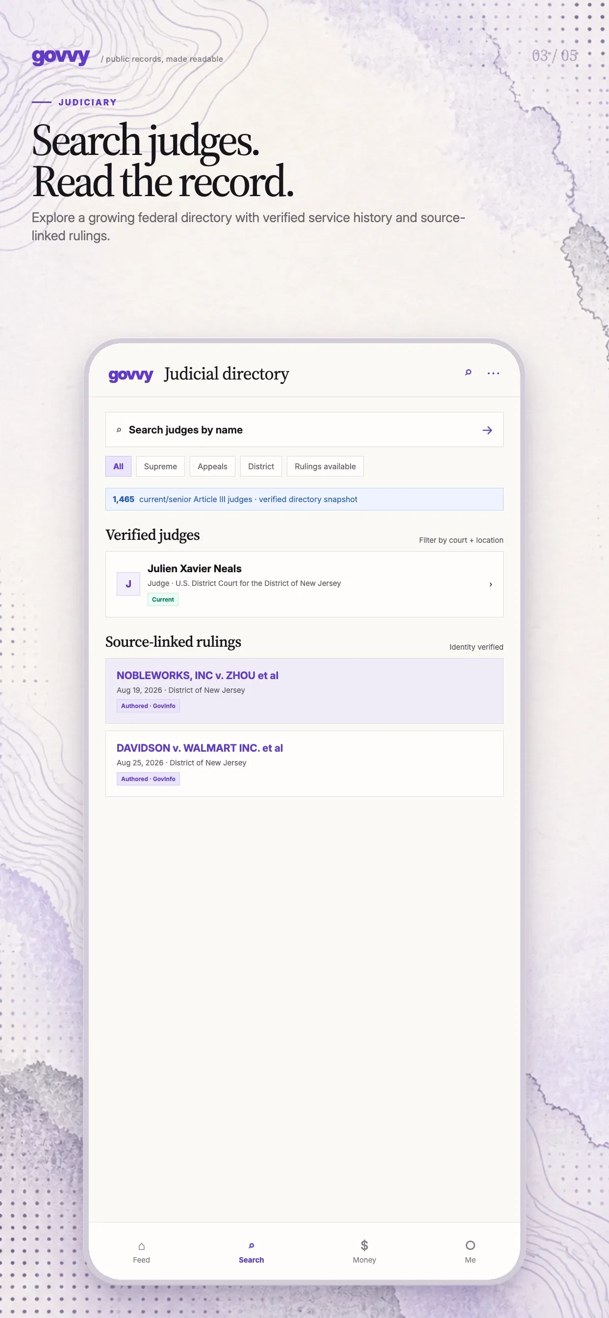 Govvy: US Politicians app store screenshot 3 — Education (iOS)