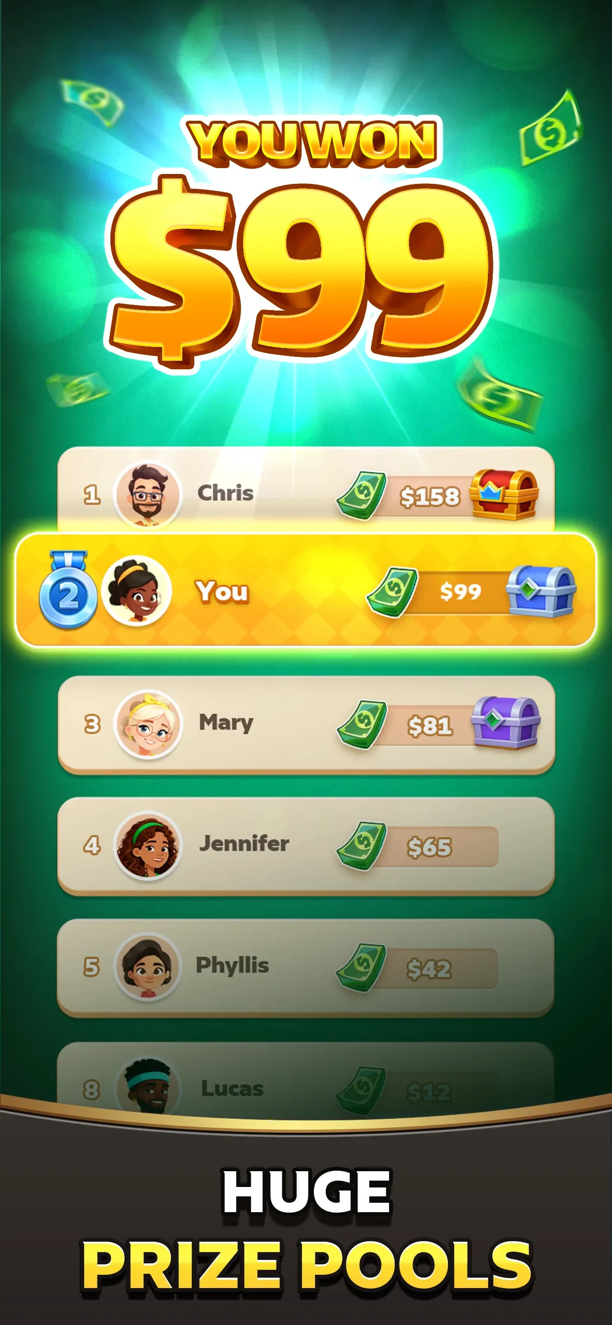 Mahjong Clash: Win Real Cash app store screenshot 6 — Games (iOS)