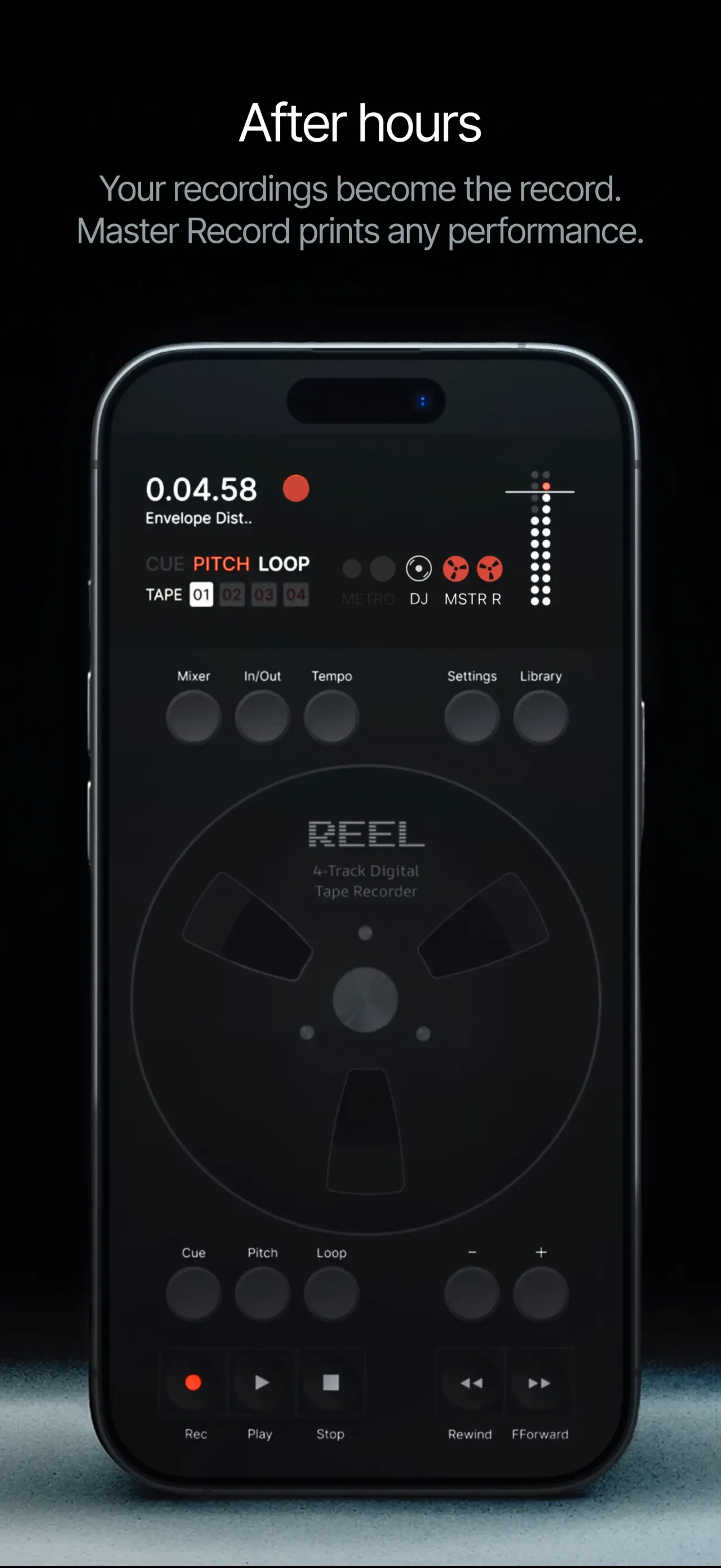 Reel: 4-Track Recorder app store screenshot 10 — Music (iOS)