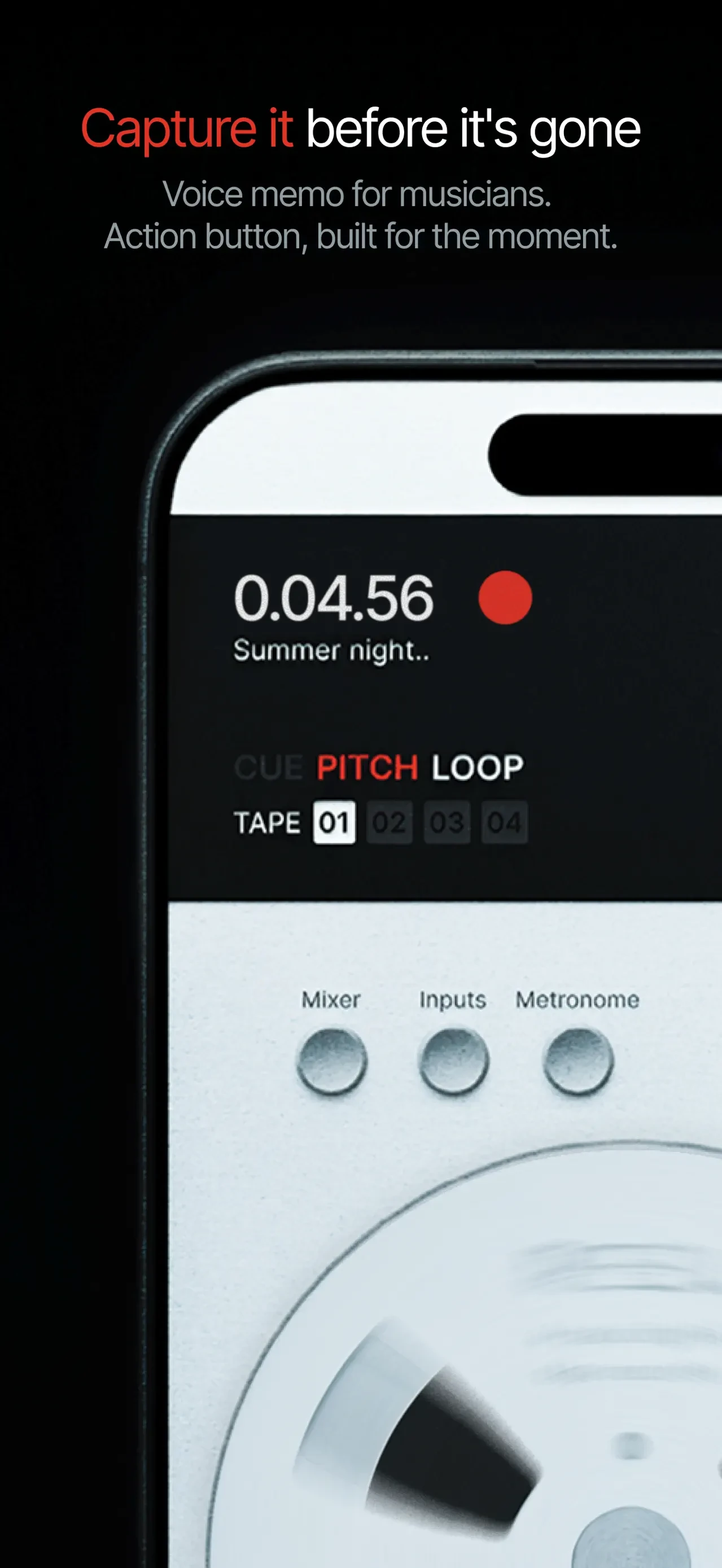 Reel: 4-Track Recorder app store screenshot 2 — Music (iOS)
