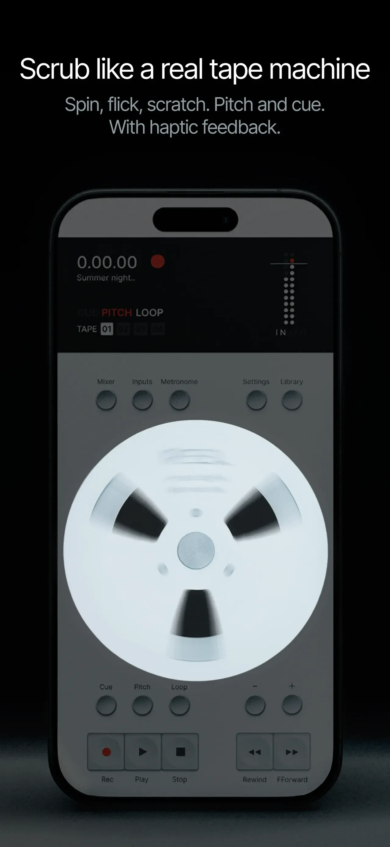Reel: 4-Track Recorder app store screenshot 3 — Music (iOS)
