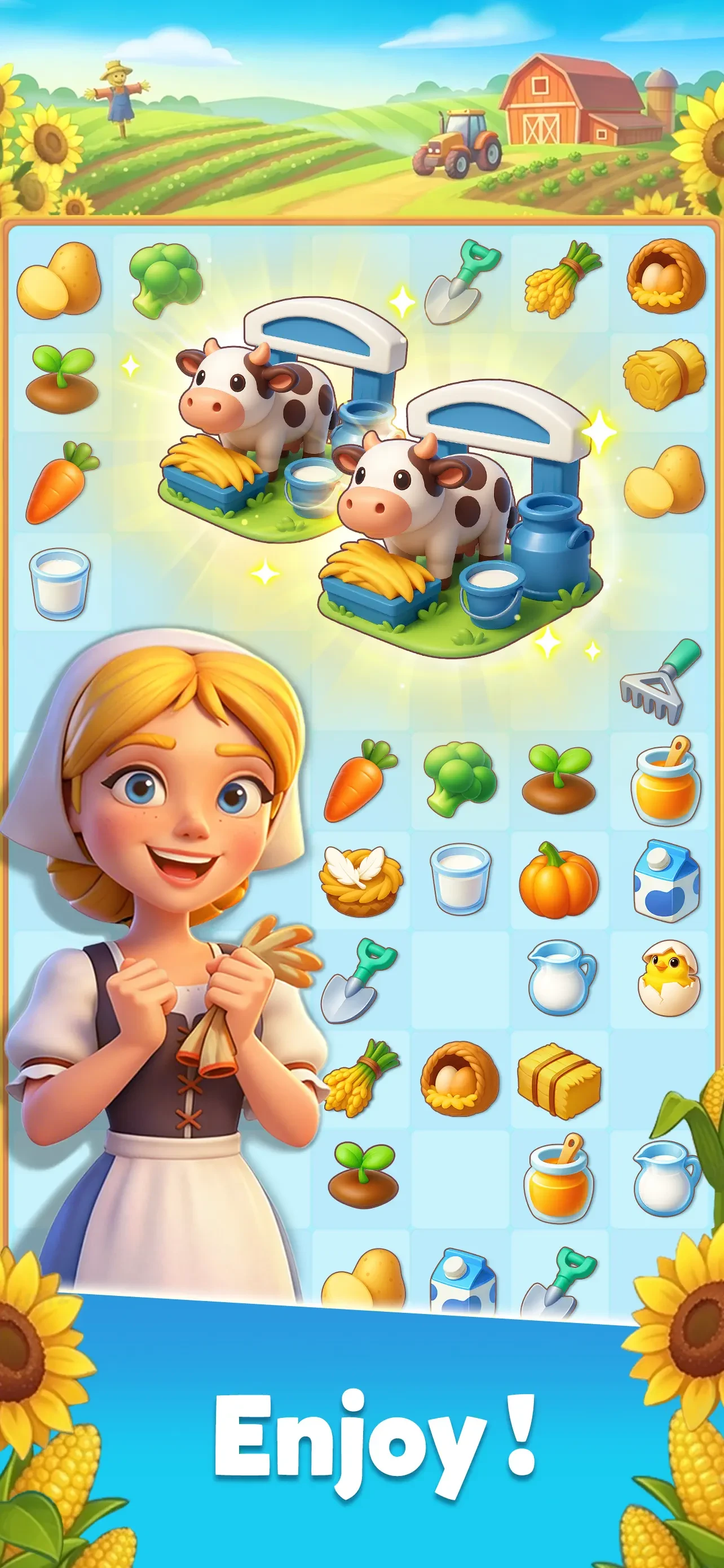 Family Farm Merge app store screenshot 1 — Games (iOS)