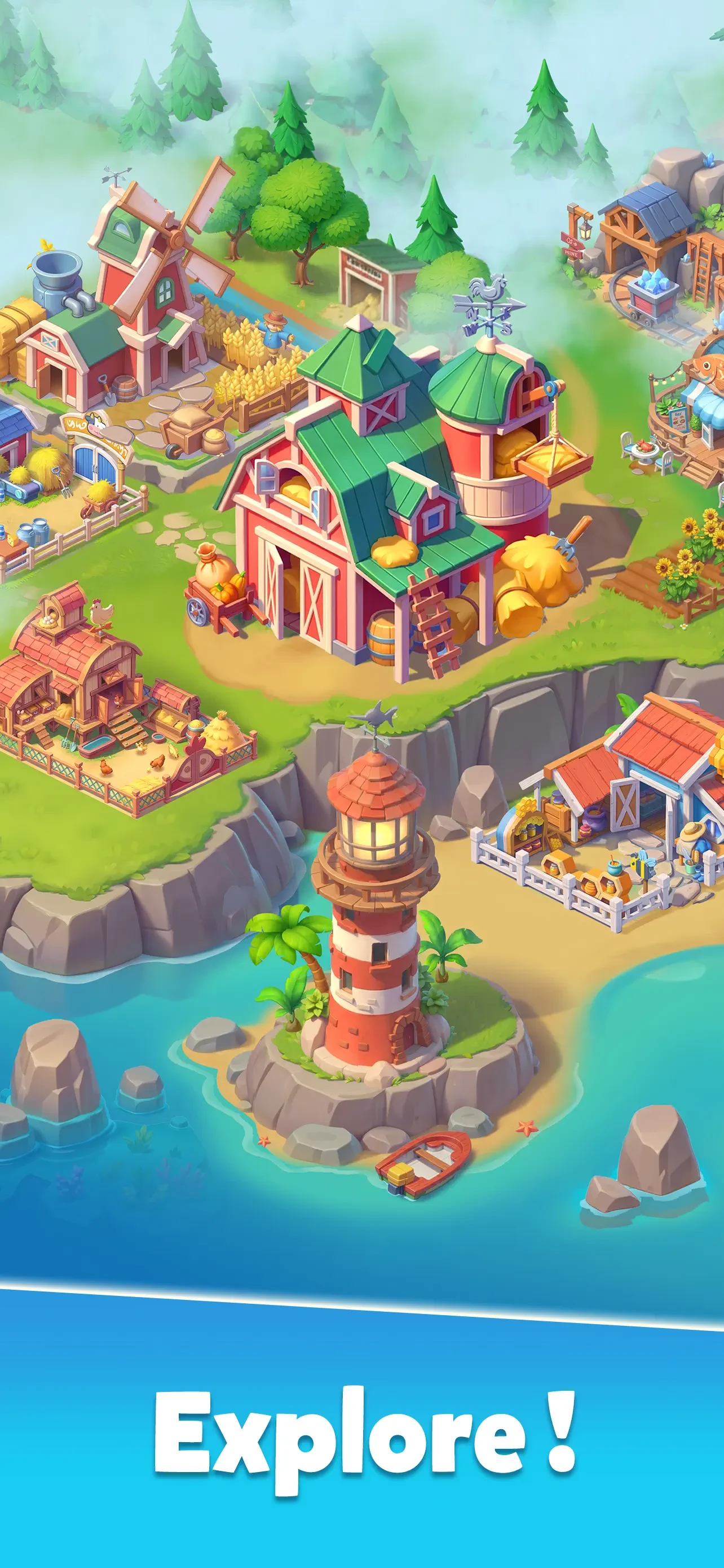 Family Farm Merge app store screenshot 2 — Games (iOS)