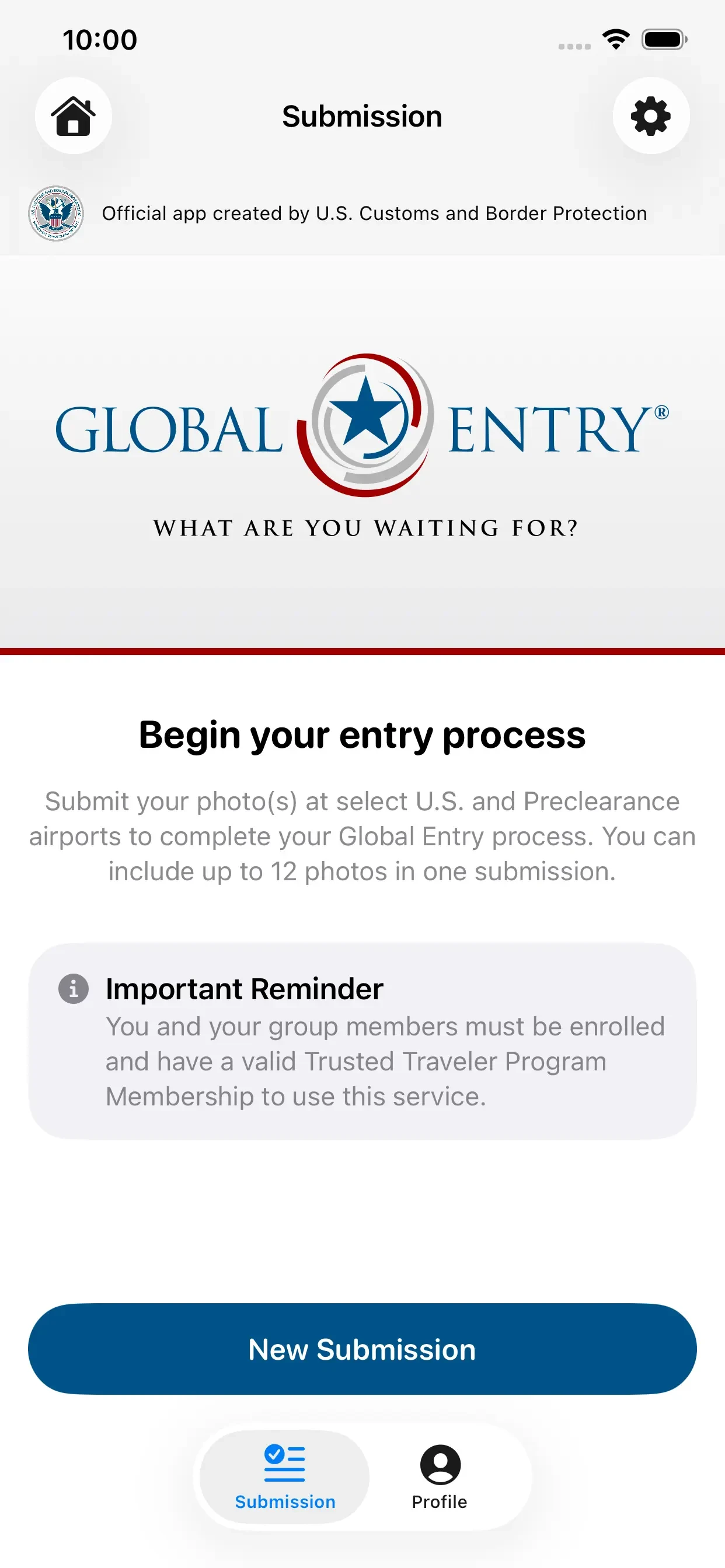 DHS Trusted Traveler app store screenshot 2 — Unknown (iOS)