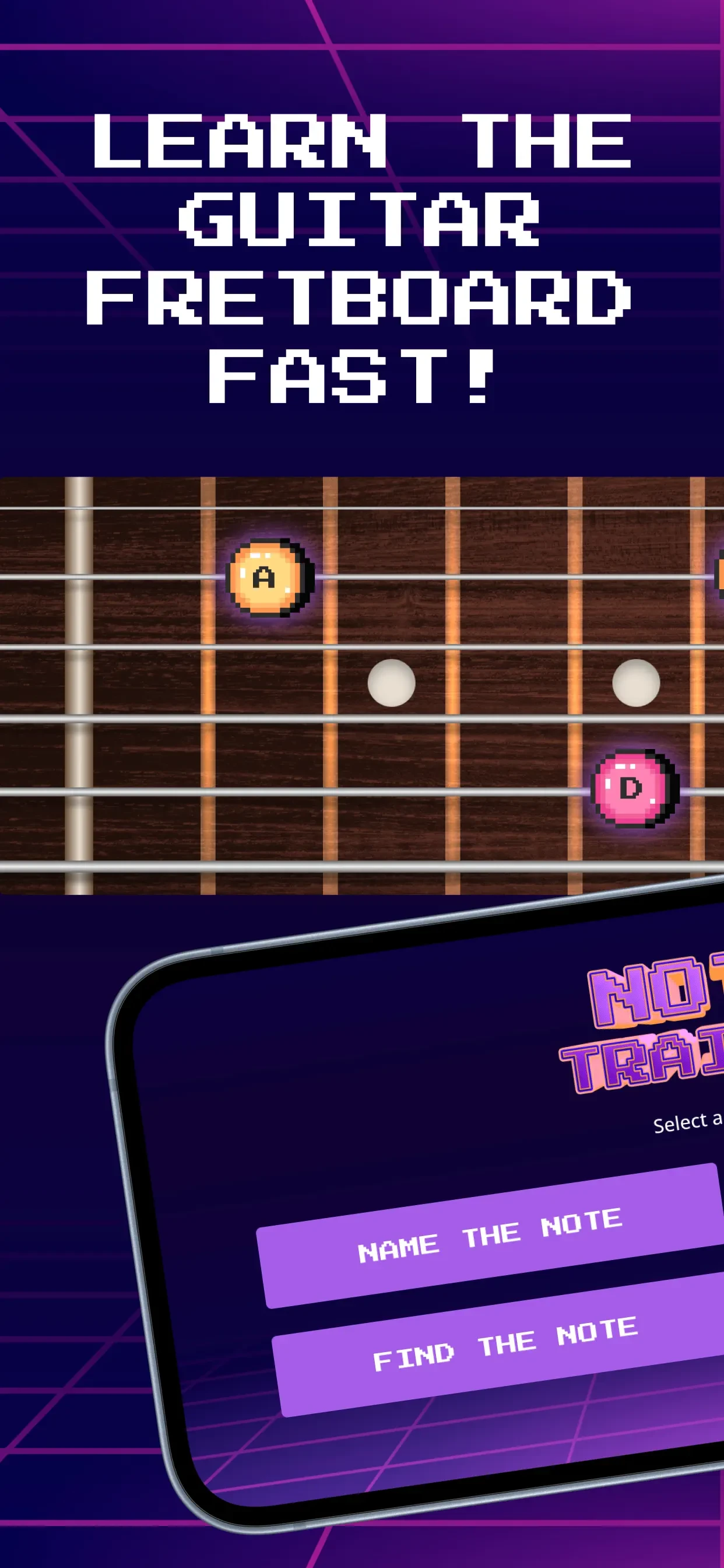 JustinGuitar Note Trainer app store screenshot 1 — Unknown (iOS)