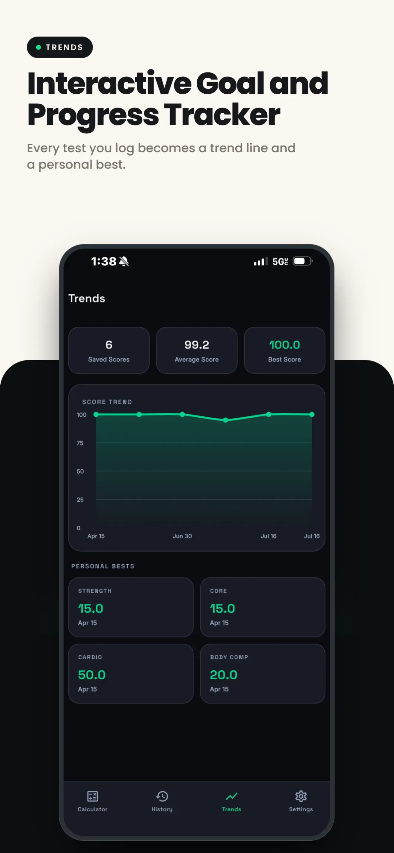PFA Calculator 2026: Air Force app store screenshot 3 — Health & Fitness (iOS)