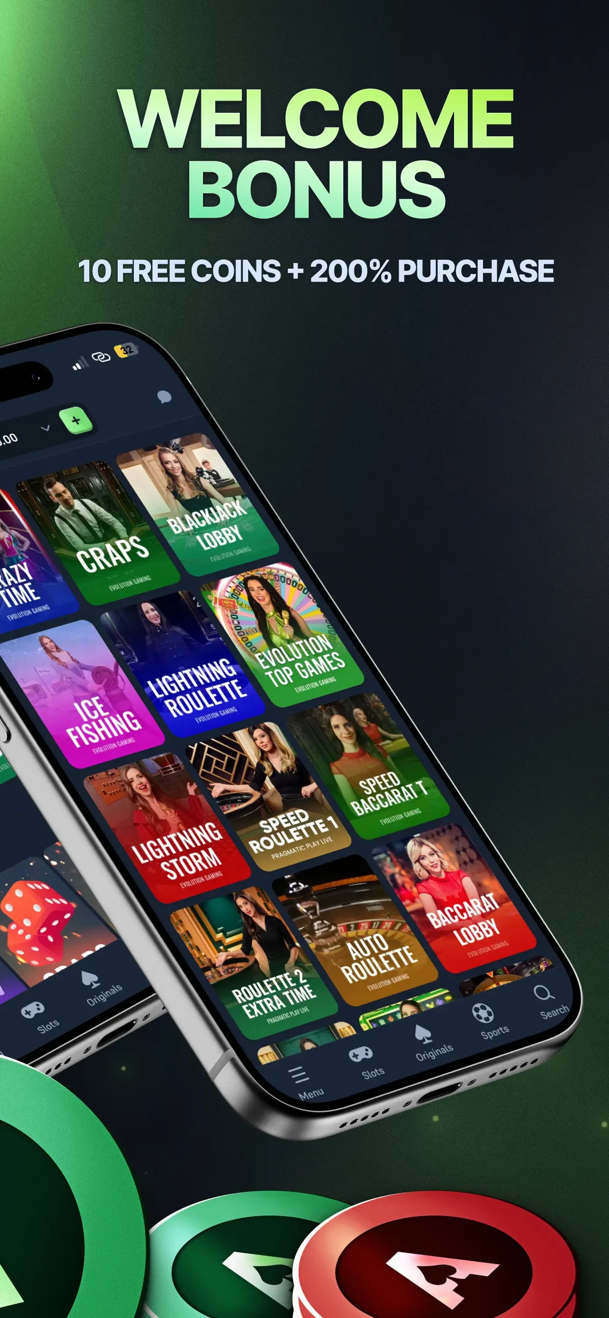 Acebet Social Casino & Slots app store screenshot 5 — Games (iOS)