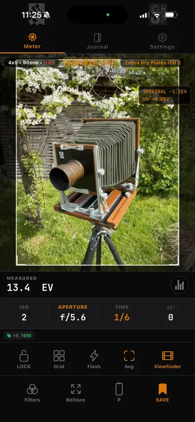 ProFilm Meter app store screenshot 1 — Photo & Video (iOS)