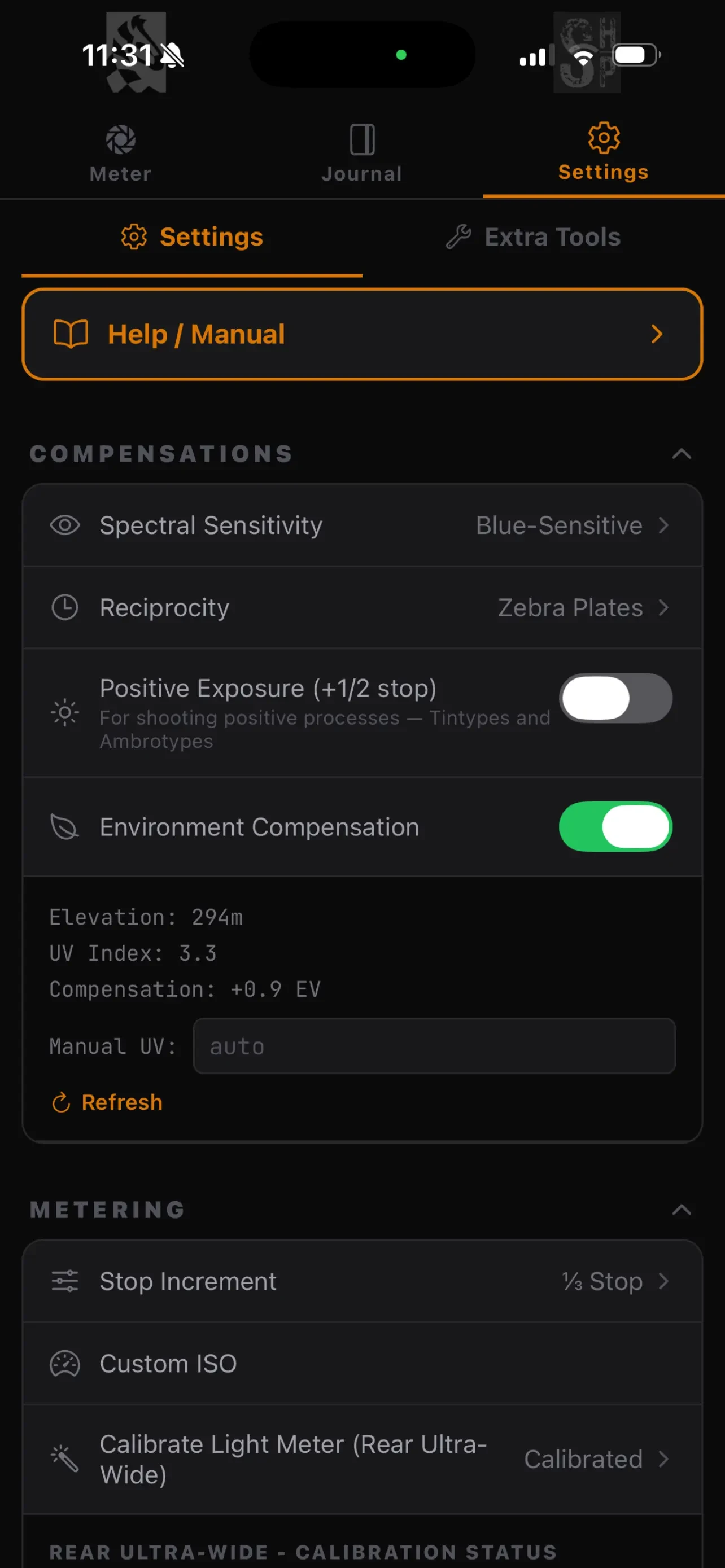 ProFilm Meter app store screenshot 7 — Photo & Video (iOS)