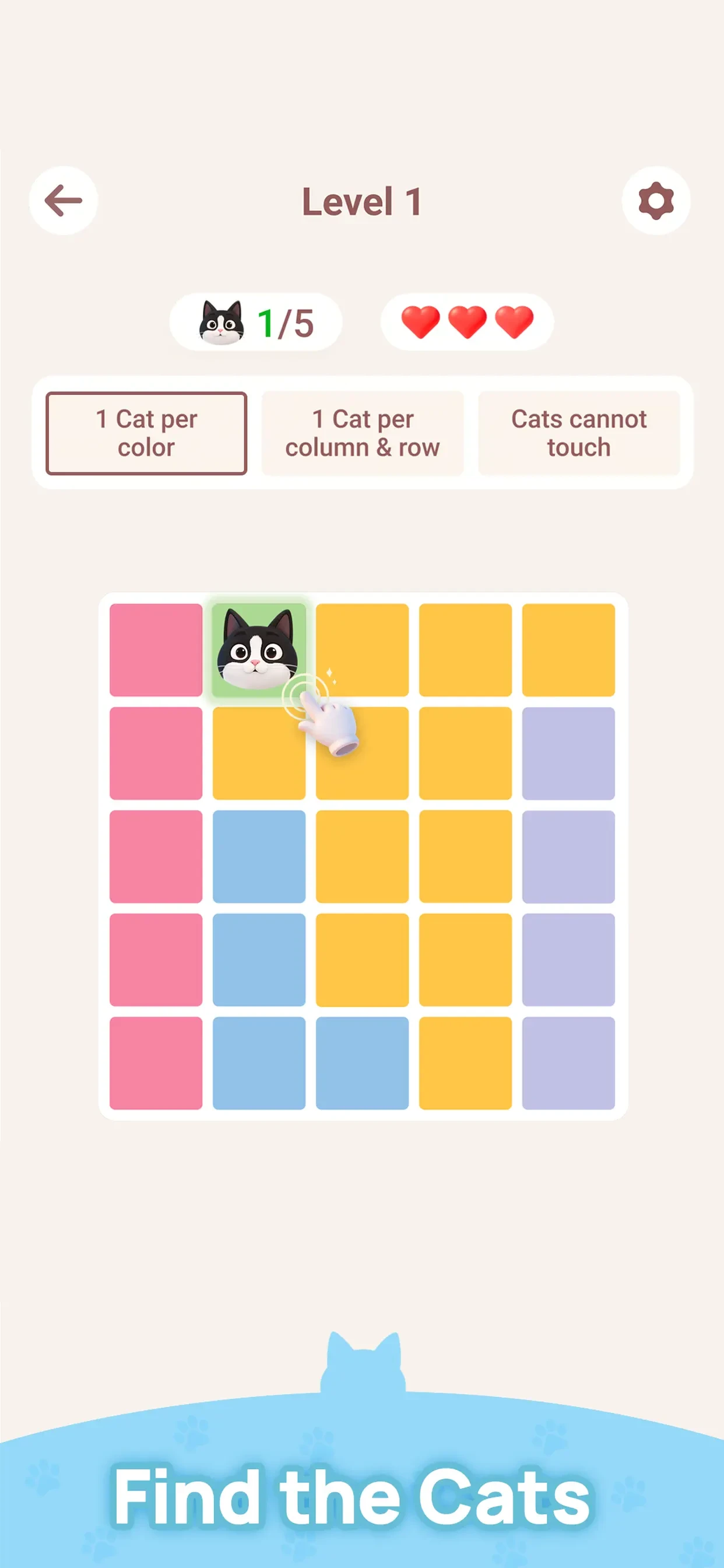 Meowdoku! app store screenshot 1 — Games (iOS)