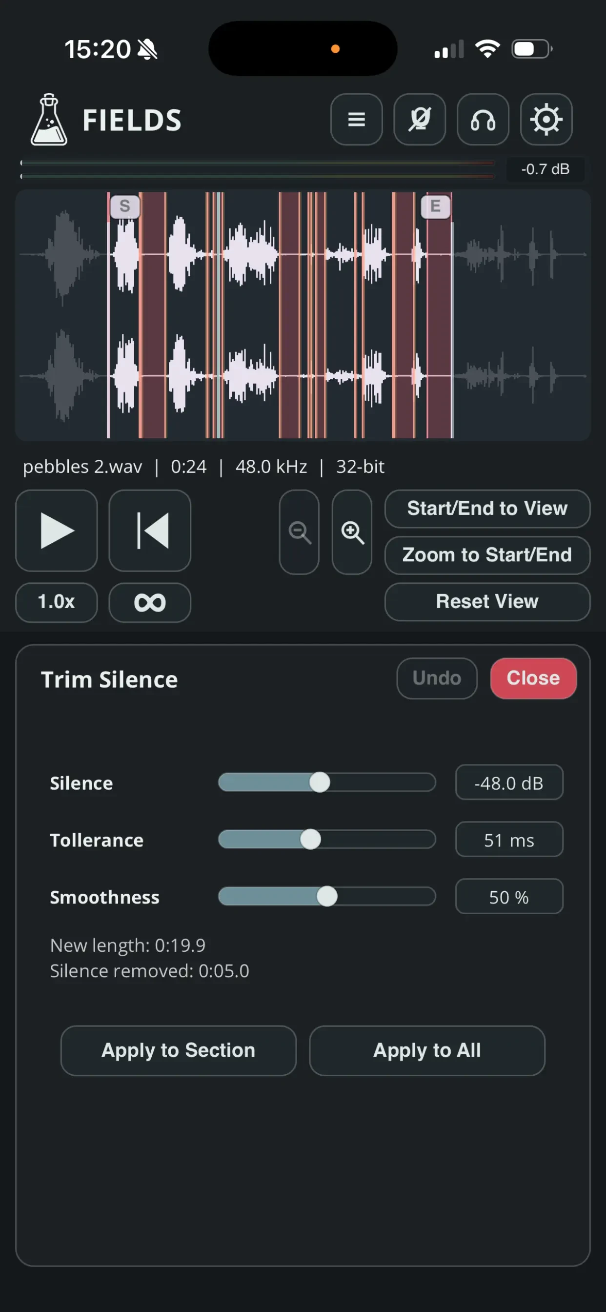 Fields - Audio Recorder app store screenshot 5 — Unknown (iOS)