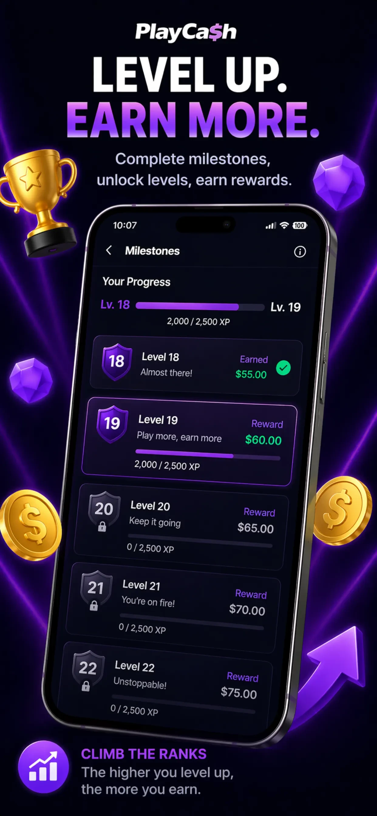 PlayCash Rewards app store screenshot 8 — Games (iOS)