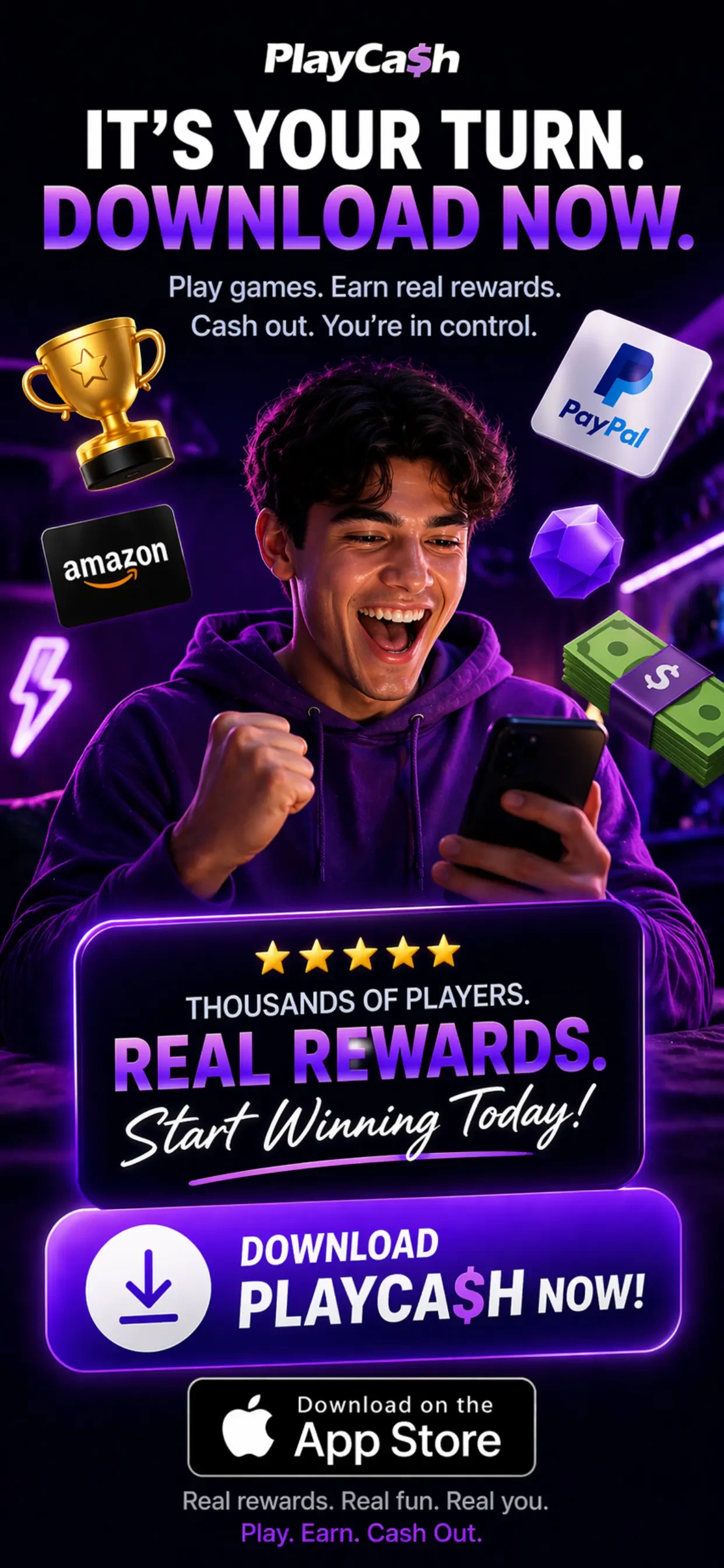 PlayCash Rewards app store screenshot 9 — Games (iOS)