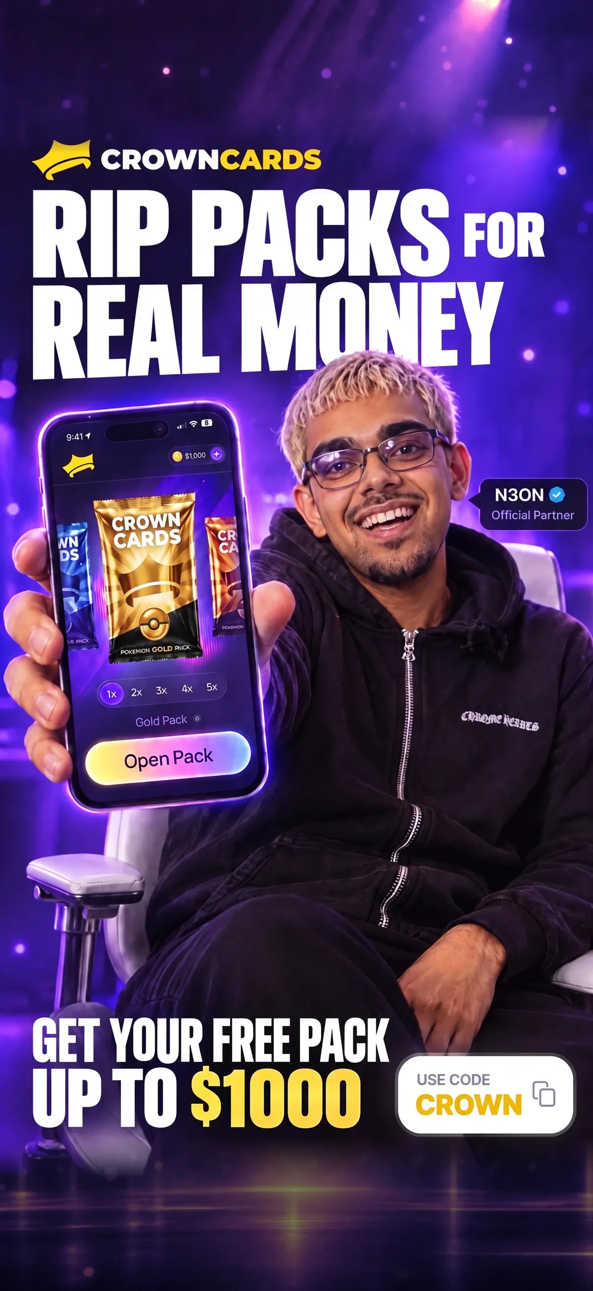 CrownCards - Trading Cards app store screenshot 1 — Games (iOS)