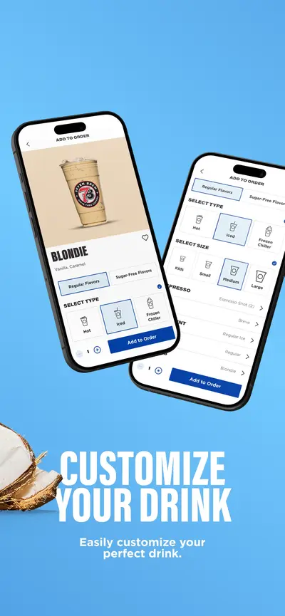 7 Brew Coffee app store screenshot 3 — Unknown (iOS)