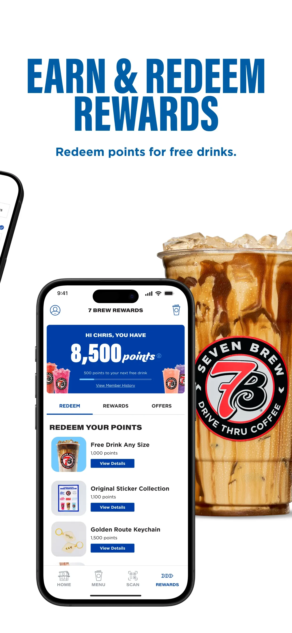 7 Brew Coffee app store screenshot 4 — Unknown (iOS)
