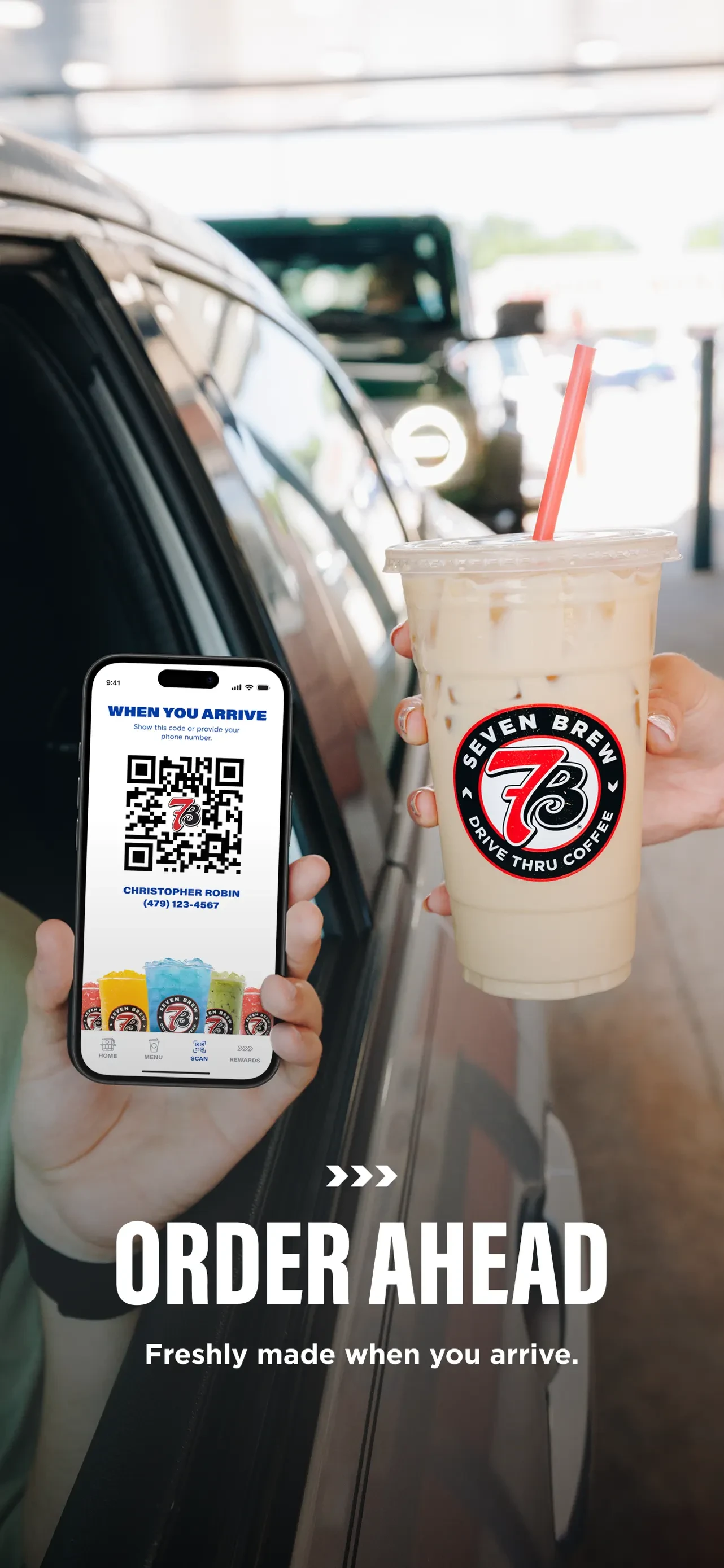 7 Brew Coffee app store screenshot 1 — Unknown (iOS)