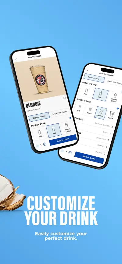 7 Brew Coffee app store screenshot 3 — Unknown (iOS)