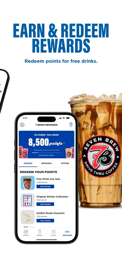 7 Brew Coffee app store screenshot 4 — Unknown (iOS)