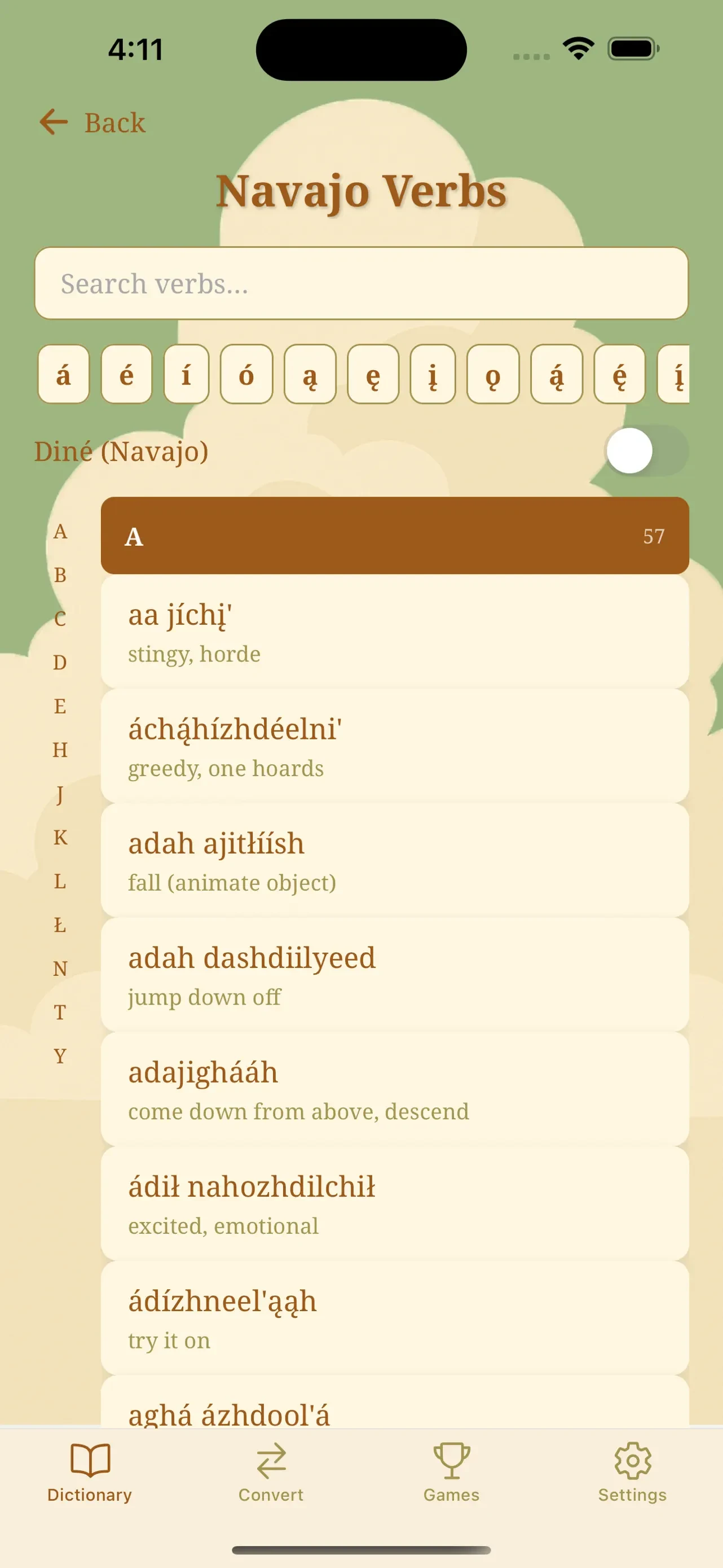Dine Bizaad app store screenshot 2 — Education (iOS)