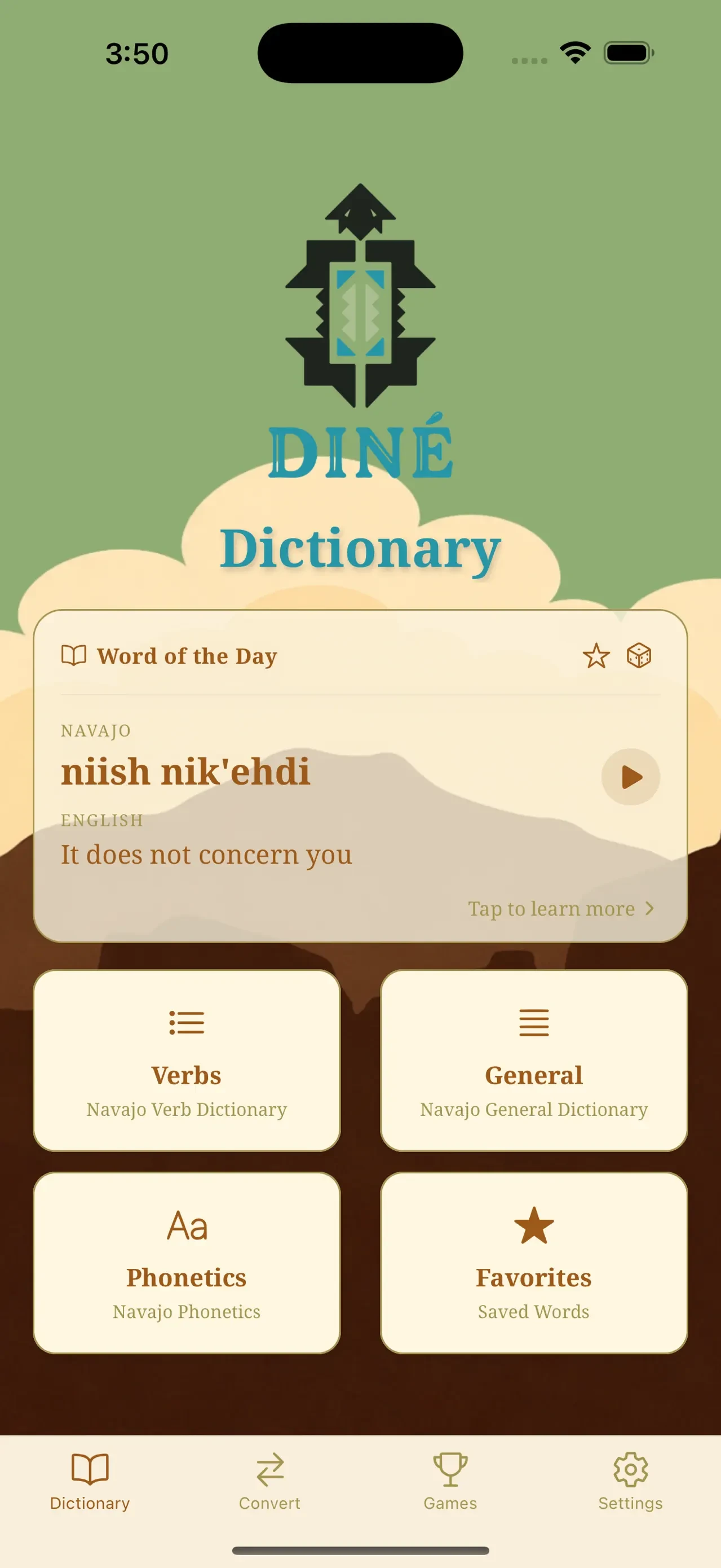 Dine Bizaad app store screenshot 1 — Education (iOS)