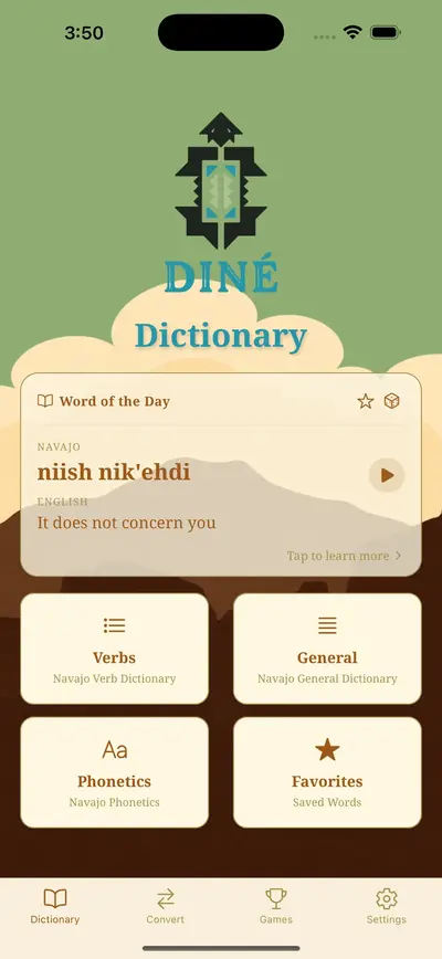Dine Bizaad app store screenshot 1 — Education (iOS)