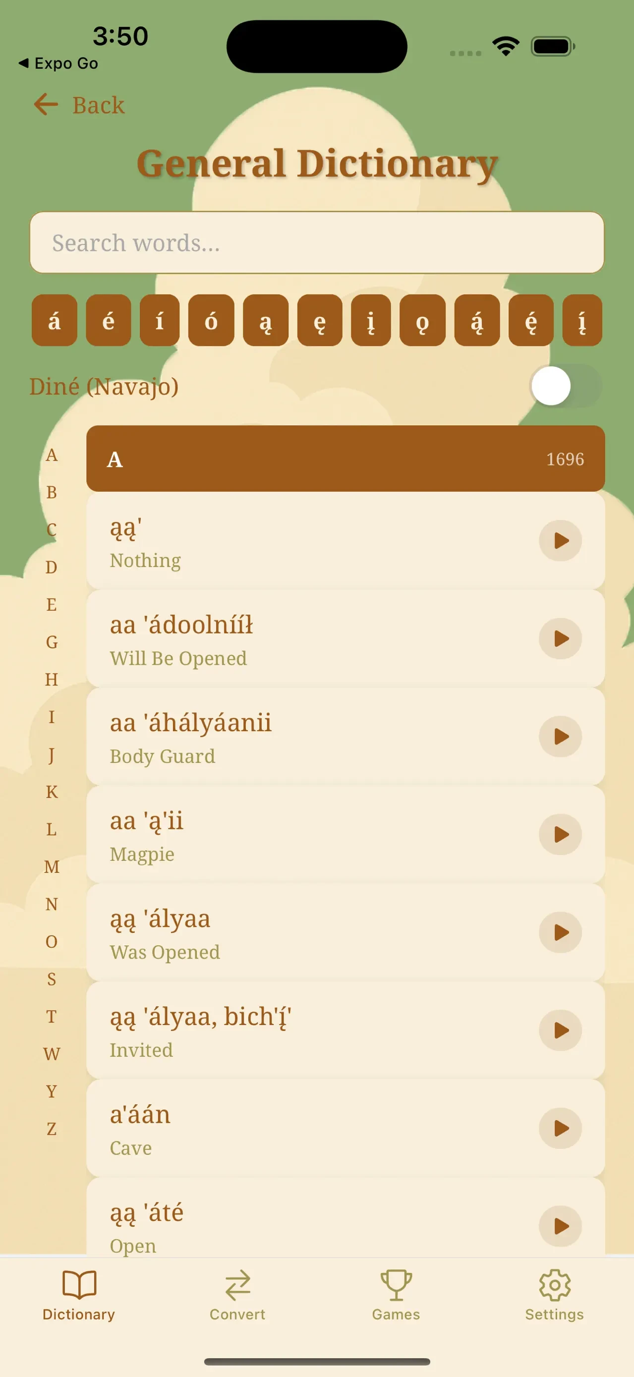 Dine Bizaad app store screenshot 6 — Education (iOS)
