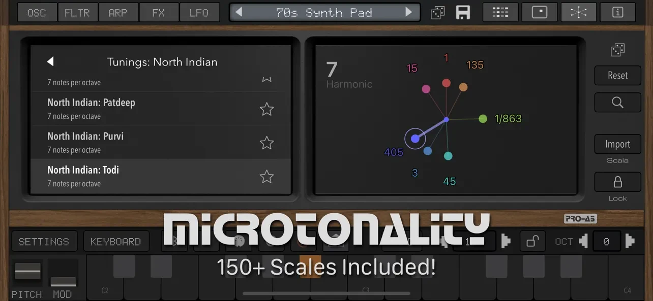 Pro-A5 Synth + AUv3 app store screenshot 10 — Music (iOS)