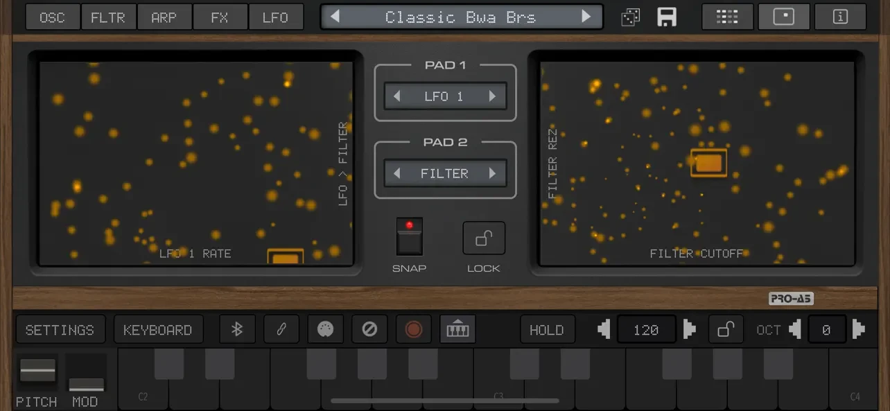 Pro-A5 Synth + AUv3 app store screenshot 6 — Music (iOS)