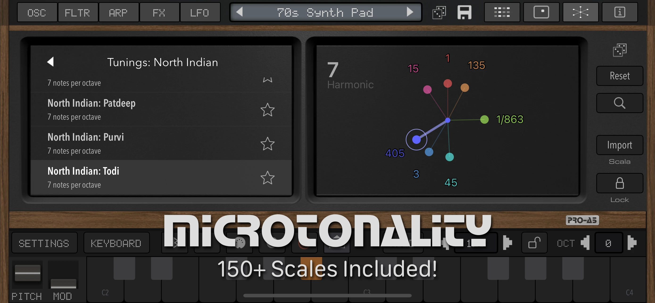 Pro-A5 Synth + AUv3 app store screenshot 3 — Music (iOS)