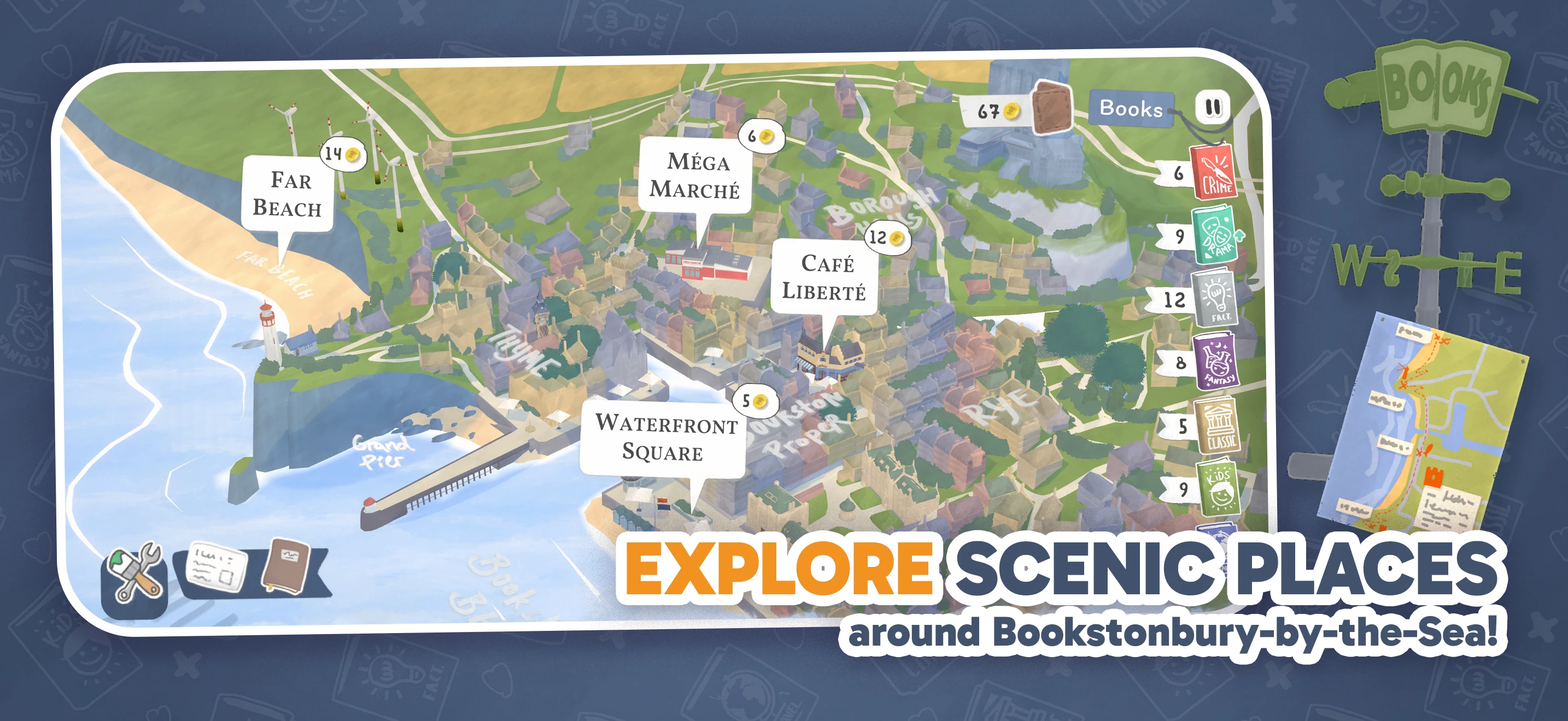 Tiny Bookshop app store screenshot 6 — Games (iOS)