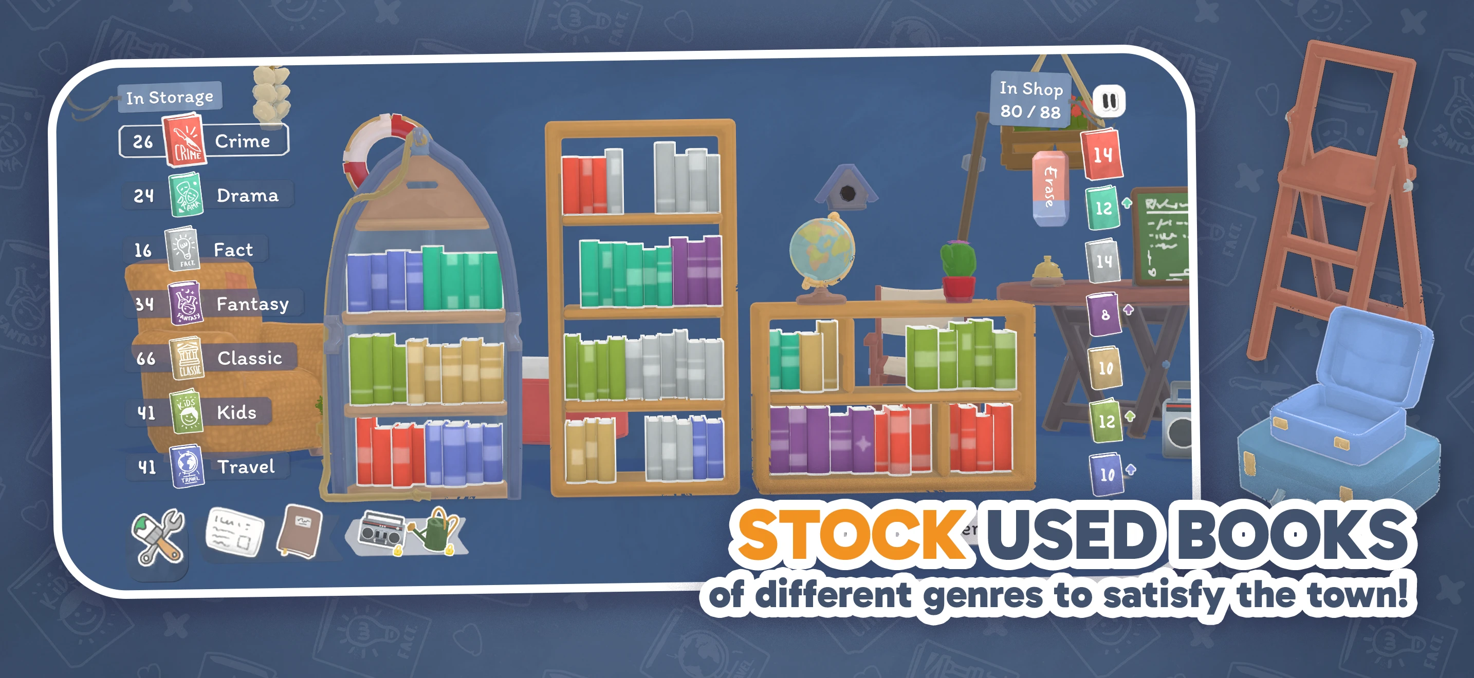 Tiny Bookshop app store screenshot 8 — Games (iOS)