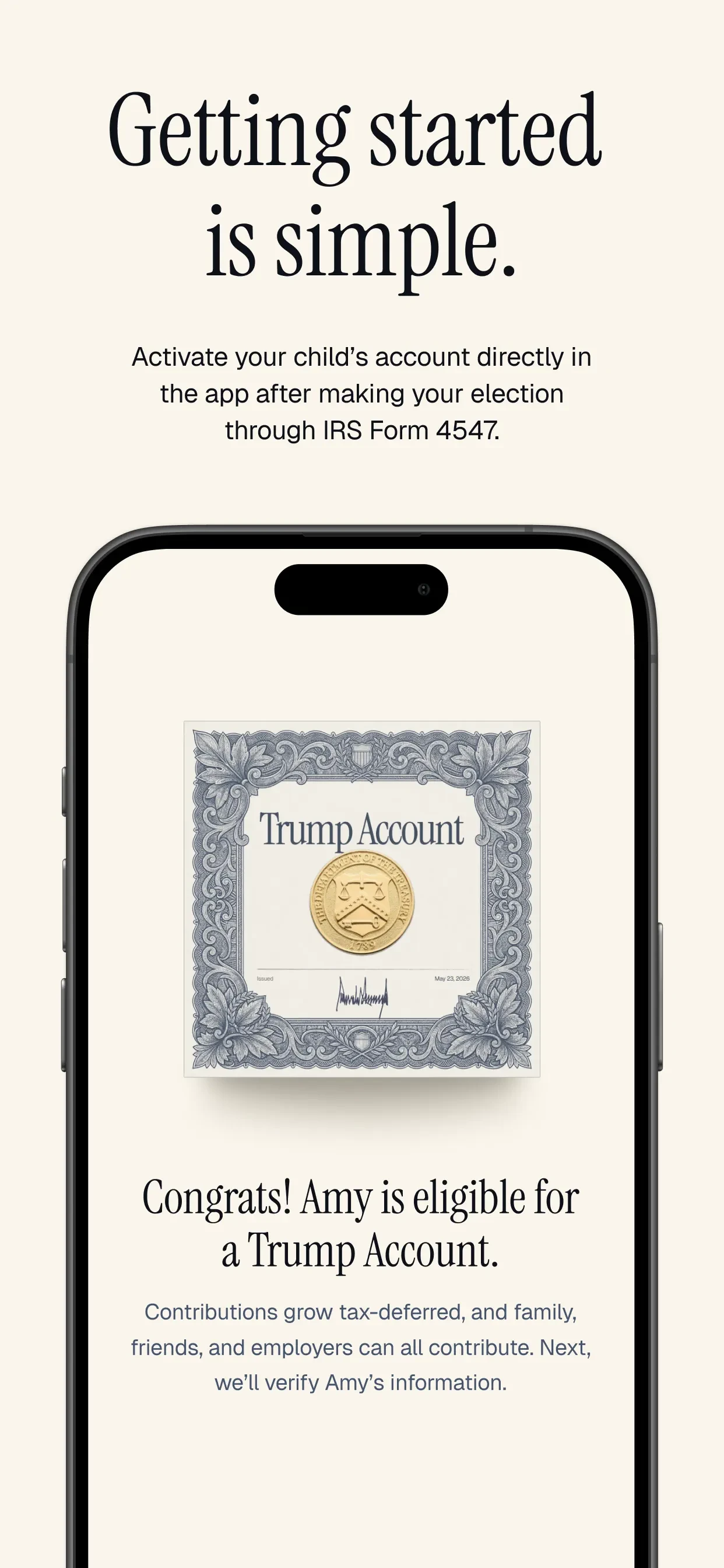 Trump Accounts: Official App app store screenshot 6 — Finance (iOS)