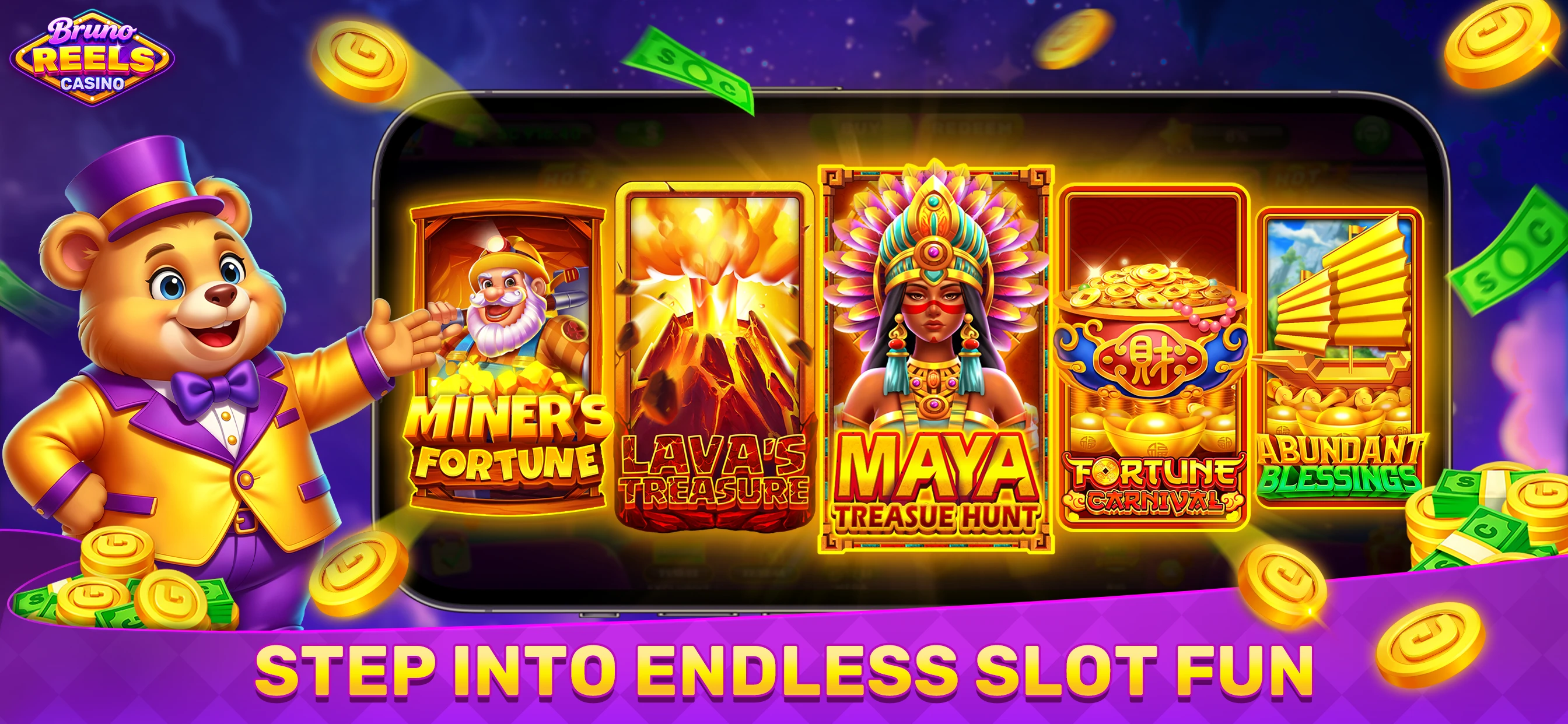 Bruno Reels Casino app store screenshot 4 — Games (iOS)